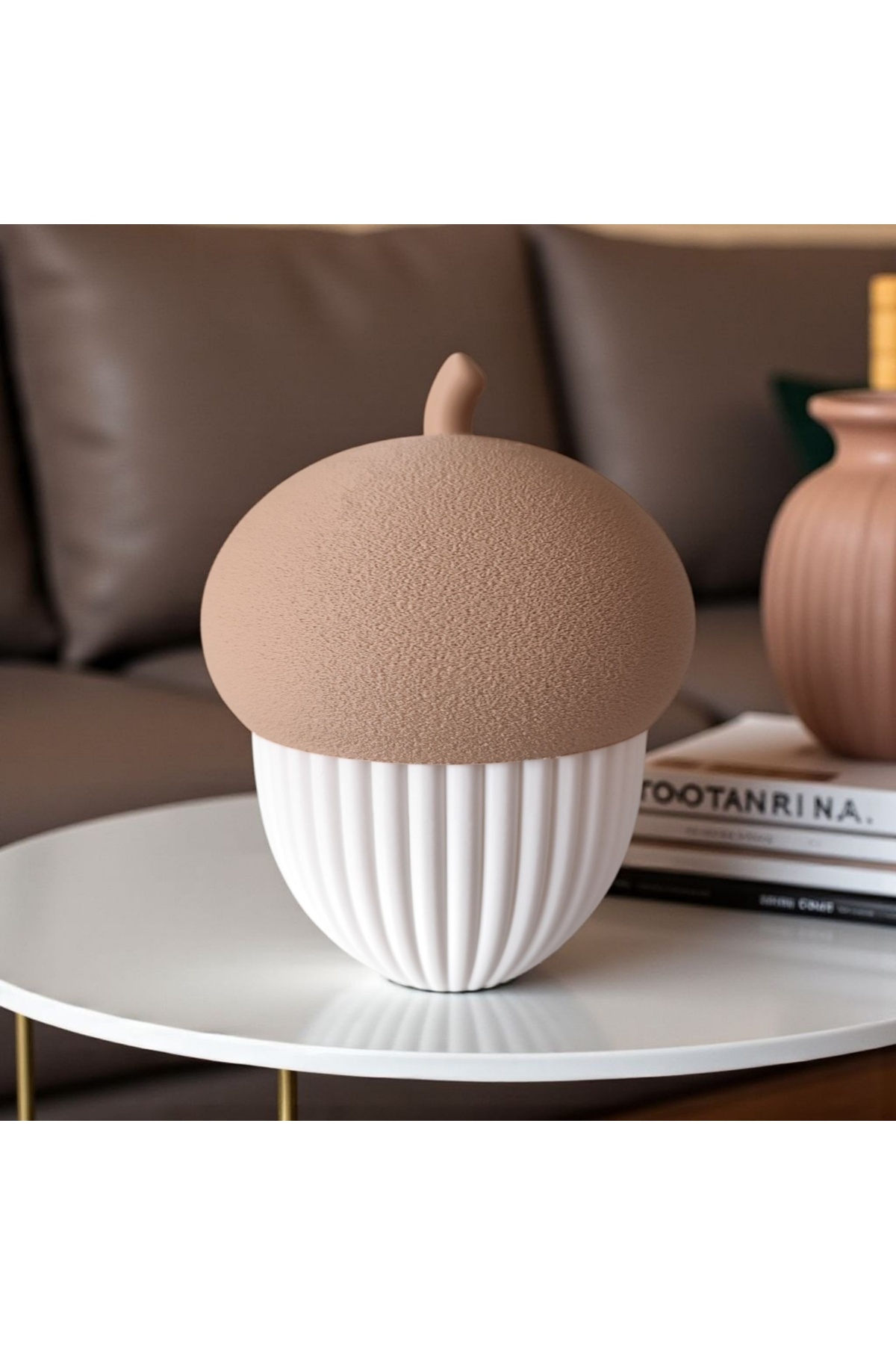 Meşe Form Işıklı Dekoratif Mumluk + Led Tealight Dahil