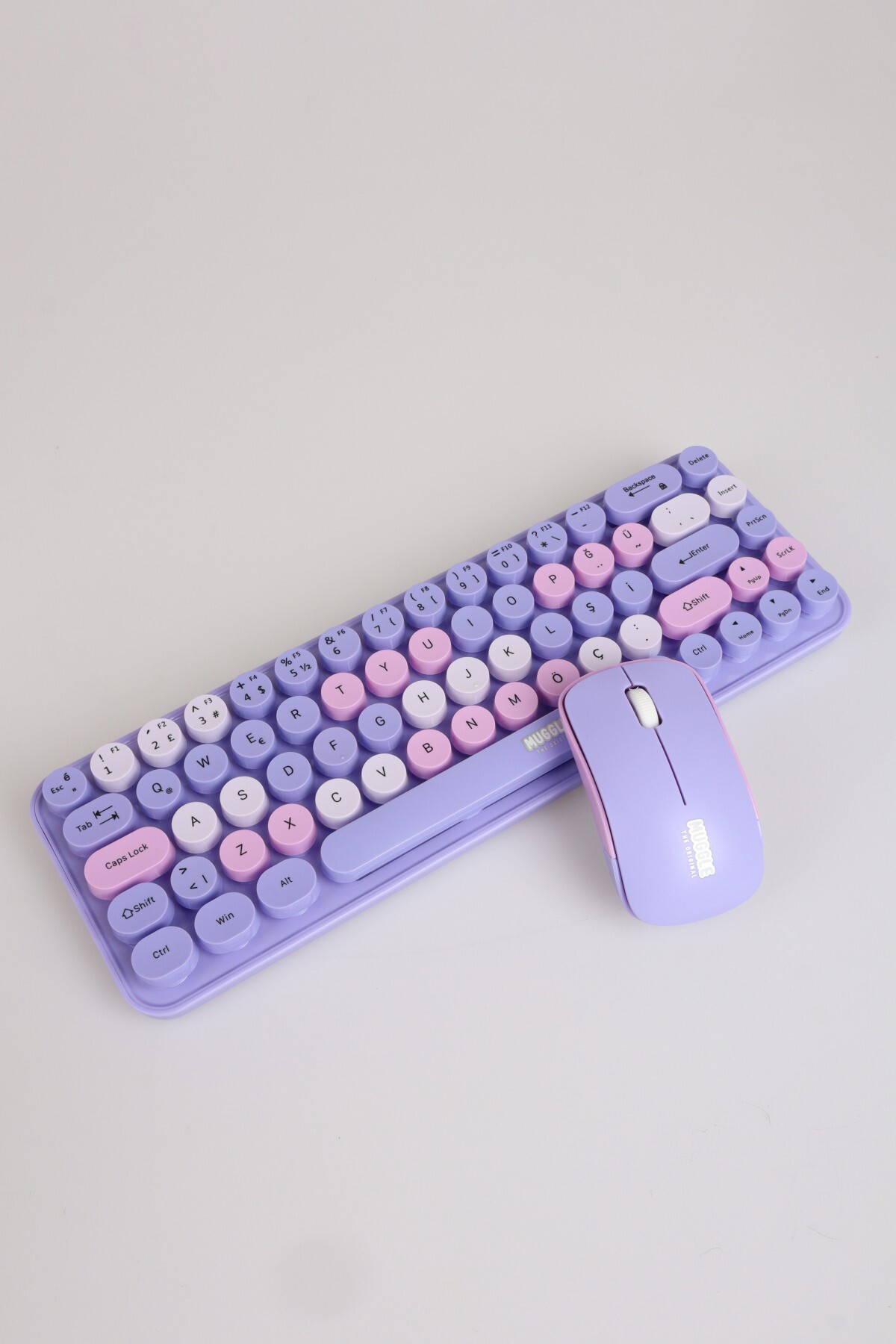 Mikro x Dekomus Pastel Touch Collection Kablosuz Klavye & Mouse