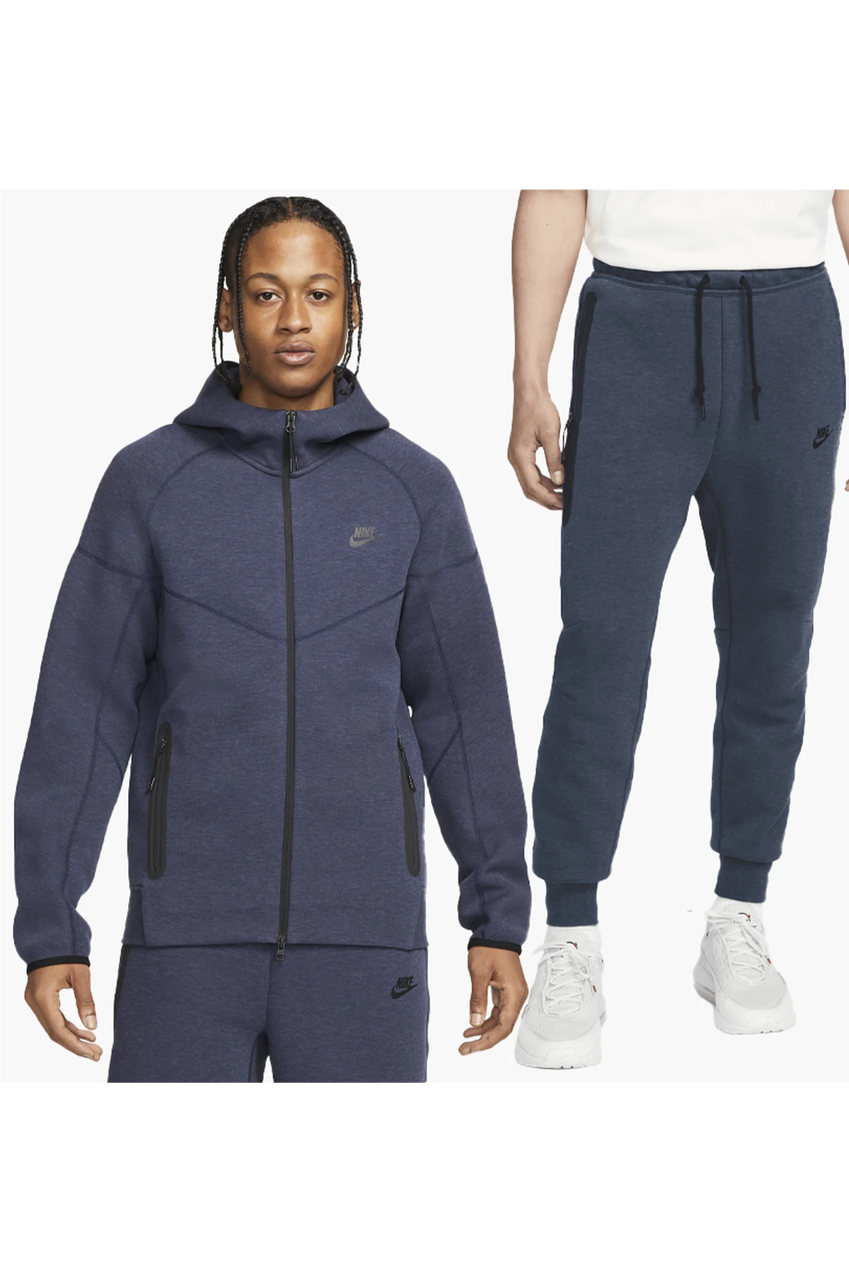 ست لباس ورزشی مردانه هودی تمام زیپ دار REDSPORT Tech Fleece نایکی سویشرت اسپرت Nike
