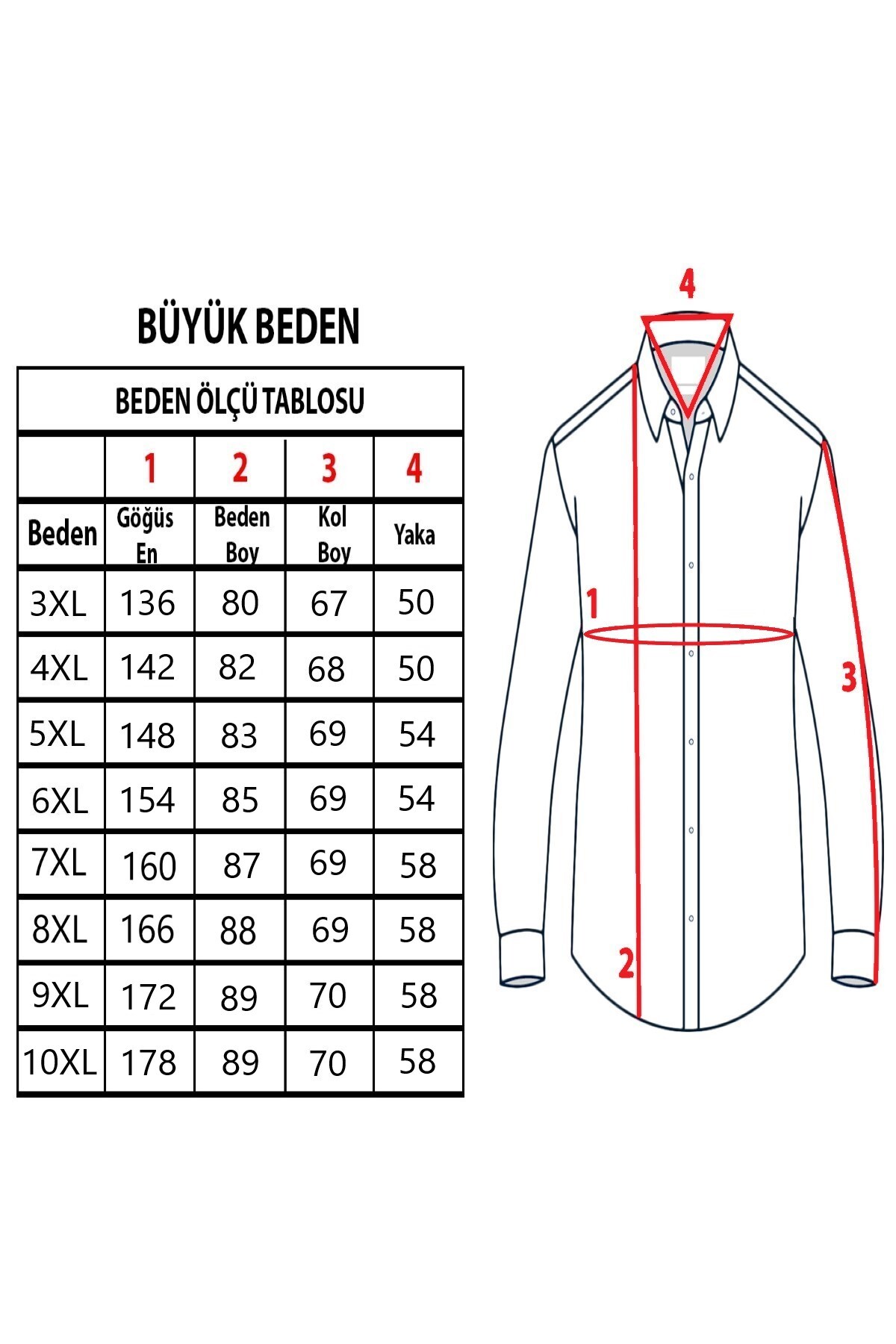 TOUSUS Büyük Beden Beyaz Keten Hakim Yaka Erkek Gömlek (BTL-7203-TSS) görsel 4