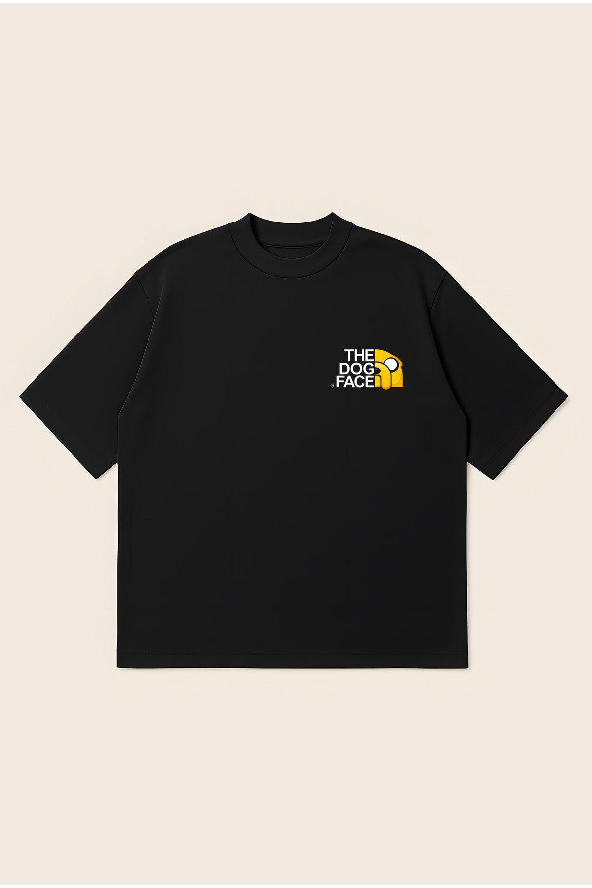 PURE POWER Thedogface Boxy Fit Oversize Unisex 100% Cotton Tshirt – Printed T-Shirt | Streetwear