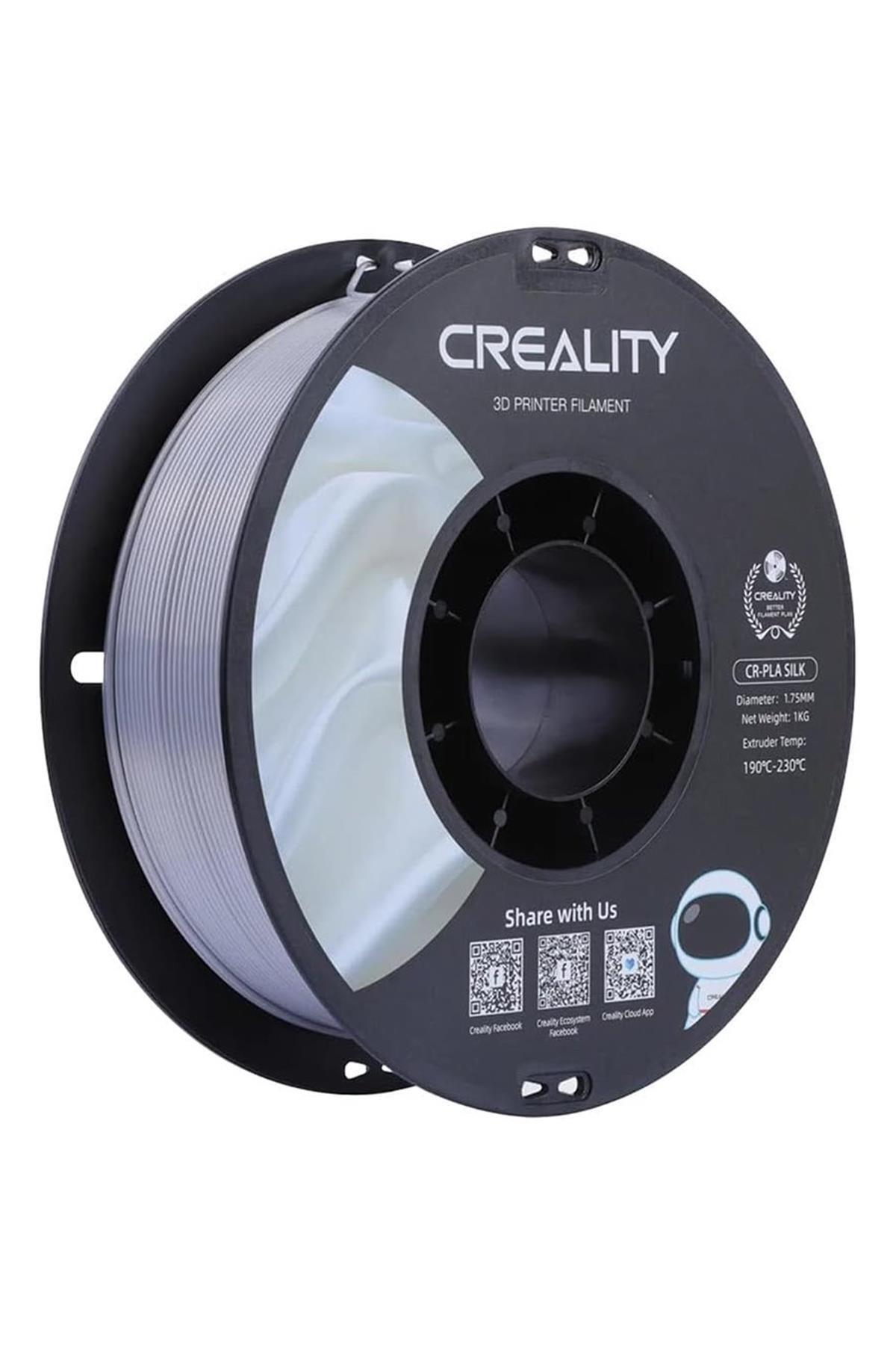 Creality Cr-Silk Pla 1,75mm 3D Baskı Filament 1Kg Gümüş - Fiyatı