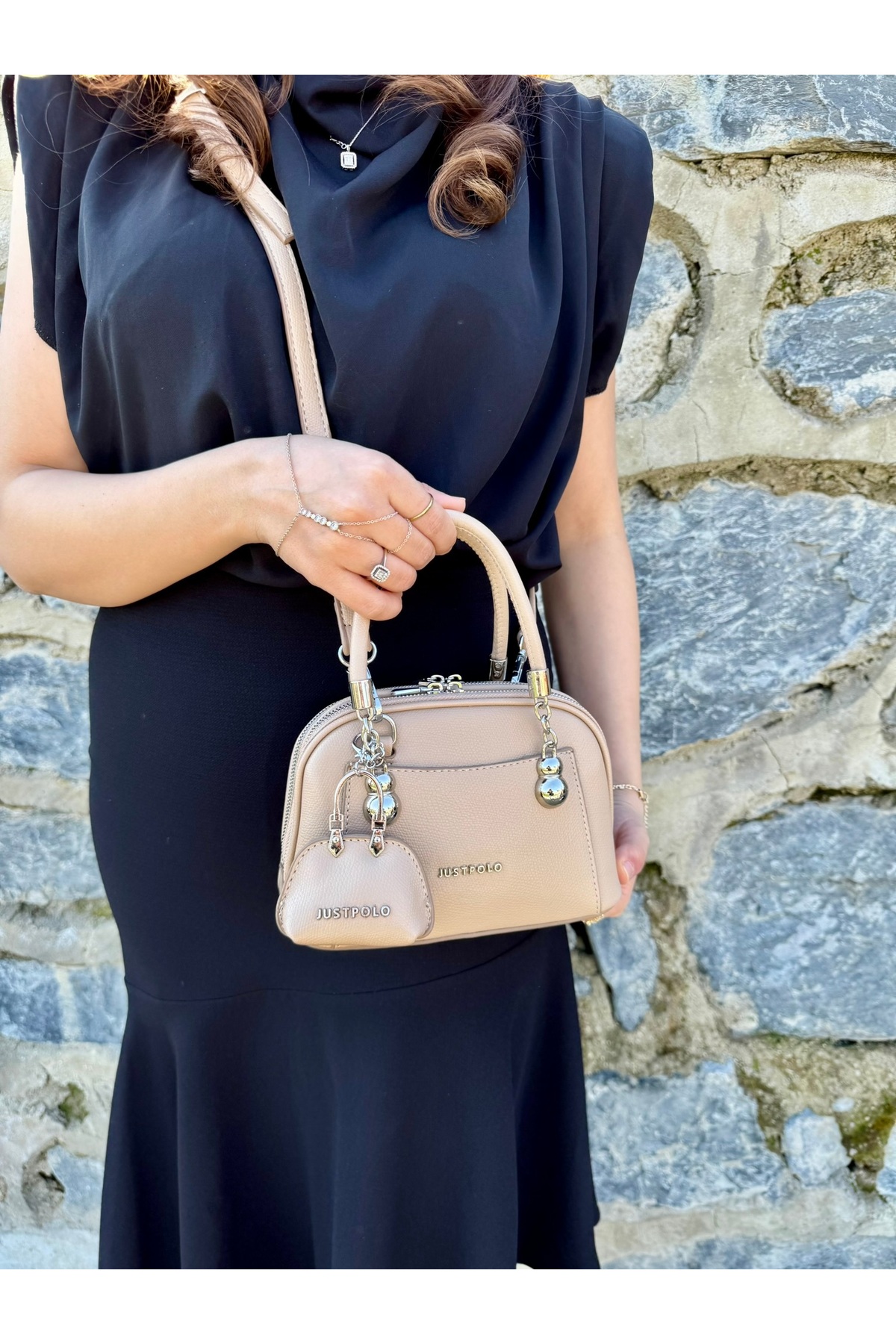 Women's New Season Mini Wallet Accessory Strappy Stylish Hand and Shoulder Bag SIZE : EN 19 SIZE 14 CM