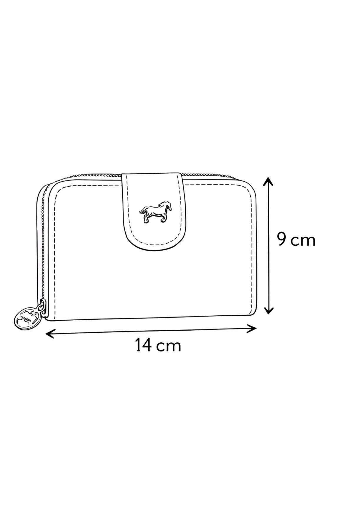 shiny ever  Mor Yumuşak Deri Kadın Cüzdan Gold Detaylı - Görsel 6