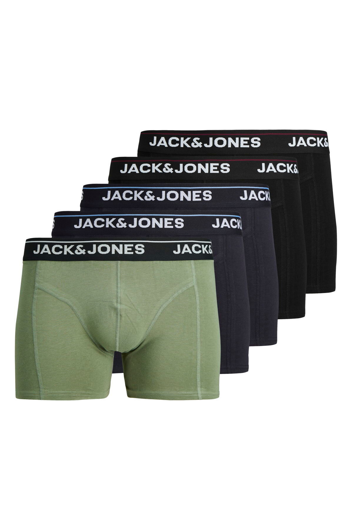 شورت بوکسور مردانه 5 عددی - تیموتی جک اند جونز باکسر Jack & Jones