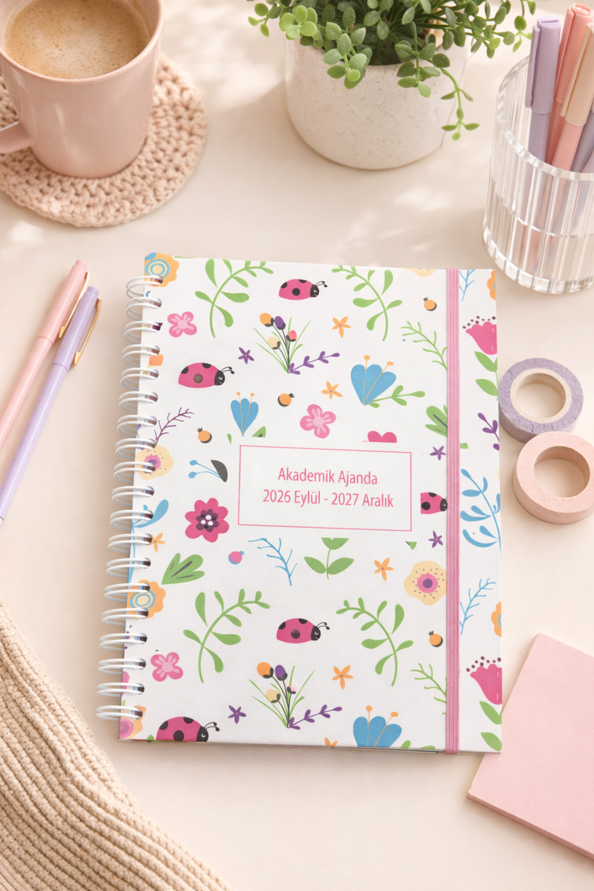 Lizy 2026-2027 Akademik Ajanda - A5 Spiralli Planner