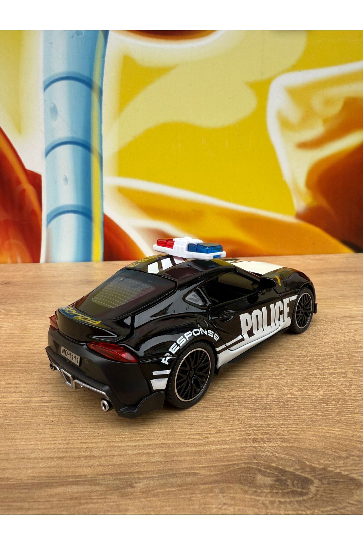 scntoys Toyota Supra Polis Arabası Diecast Model Araba Sesli