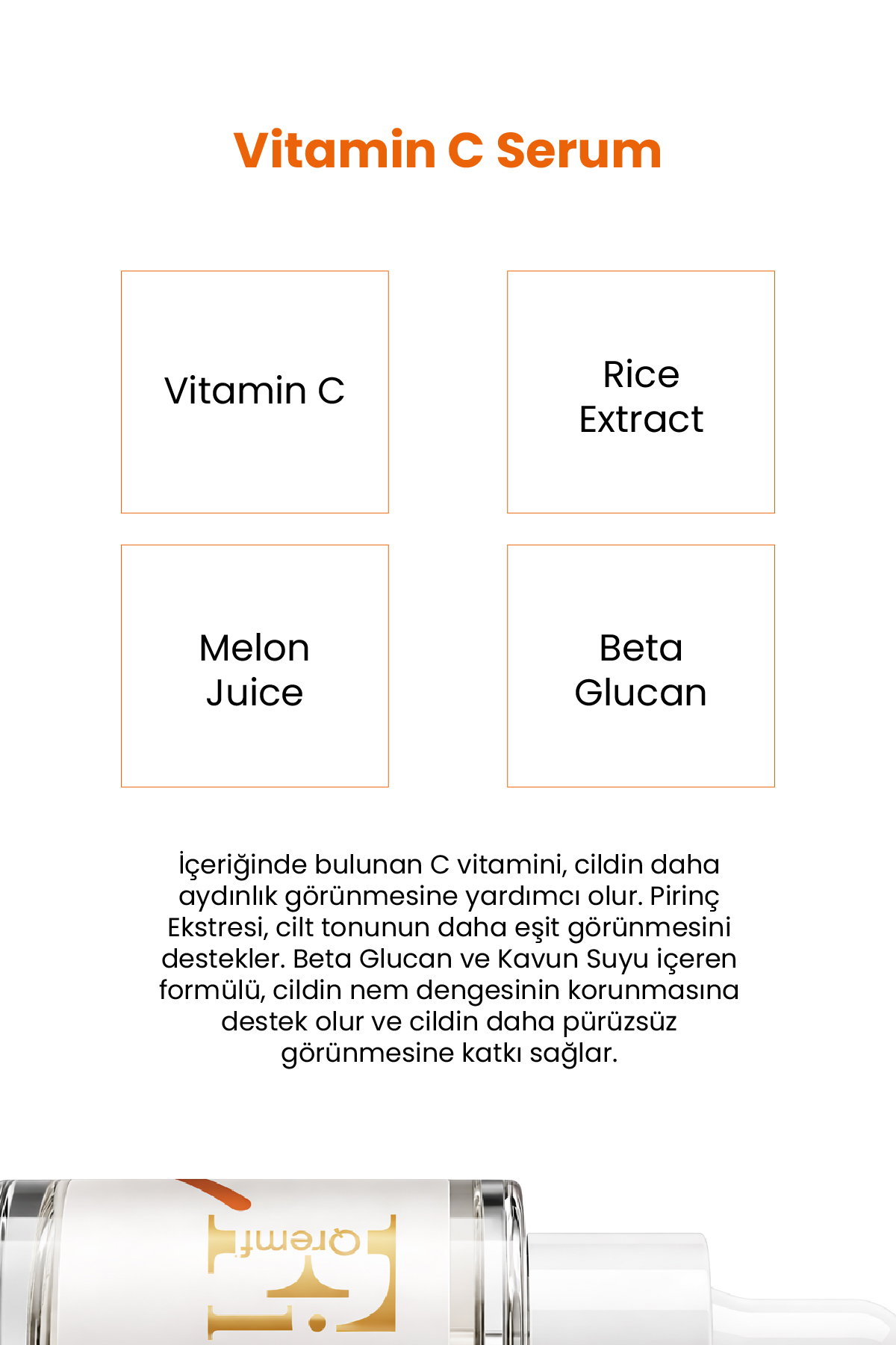 C Vitamini Türevi Serum 30 ml | Aydınlık ve Eşit Tonlu Görünüm Bakımı — QR26CS01 — تصویر 3 از 3