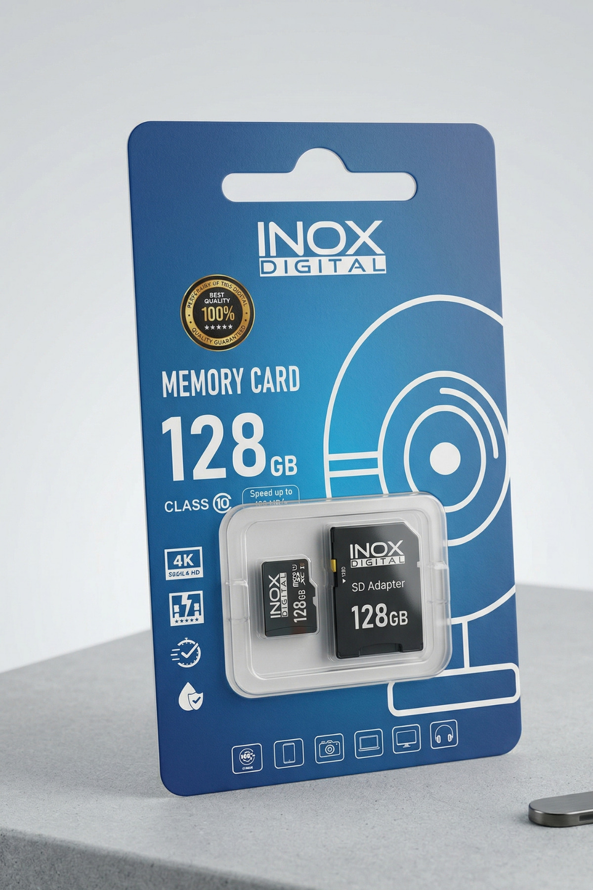 inoxdigital INOX 128 GB Micro SD Hafıza Kartı Class 10 Güvenlik ve
