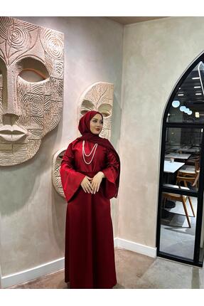Butik DİVA BORDO ELBİSE