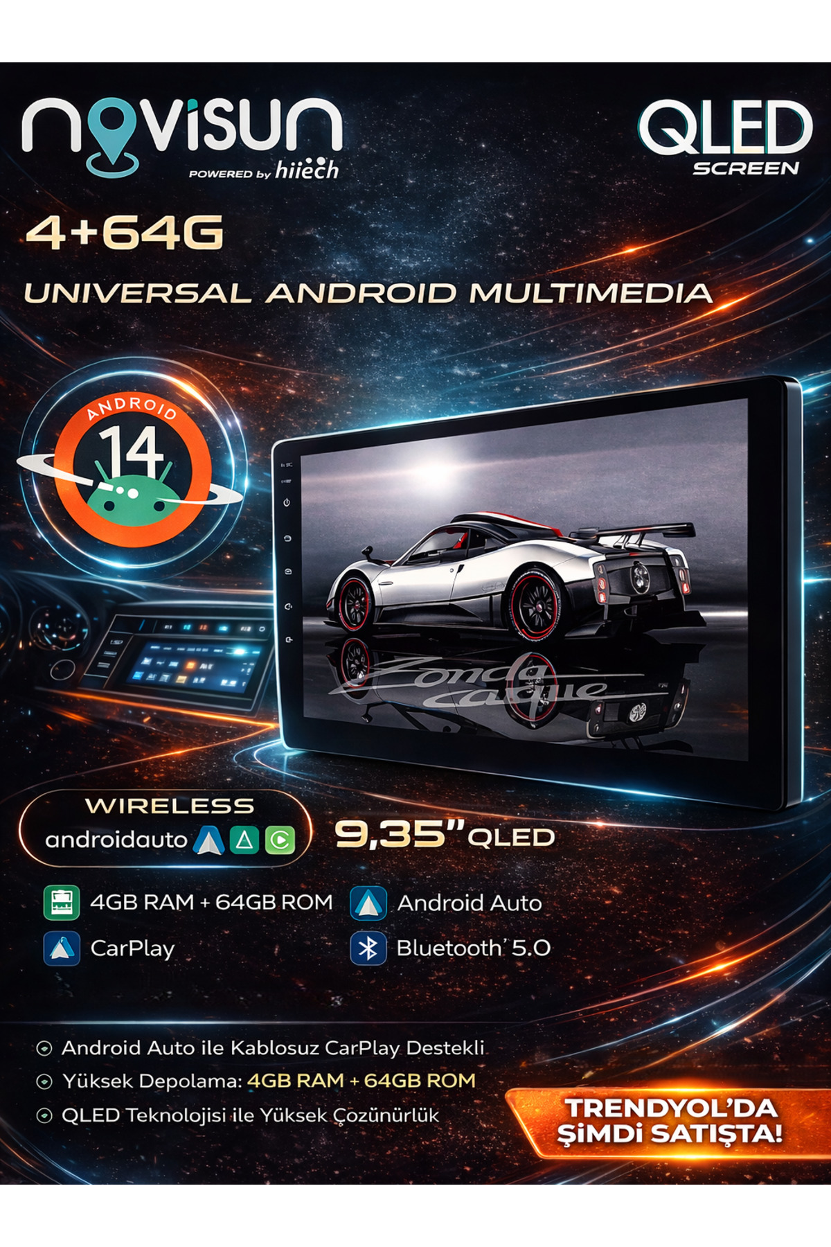NAVİSUN | NV-5103 | 9.35 inç Yeni Tip Ekran | Android Multimedya