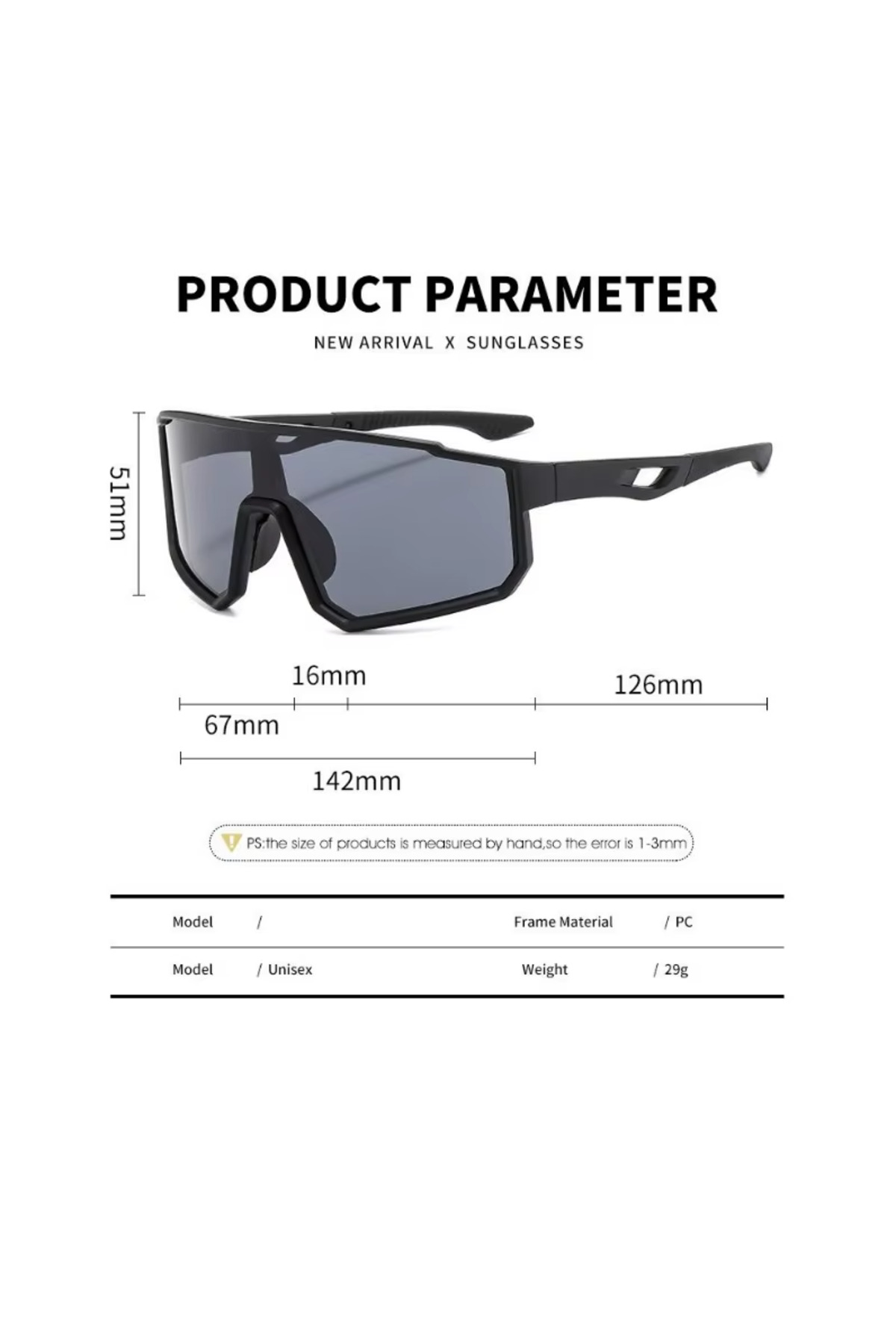 Outdoor Sporları Gözlüğü ''3 adet''