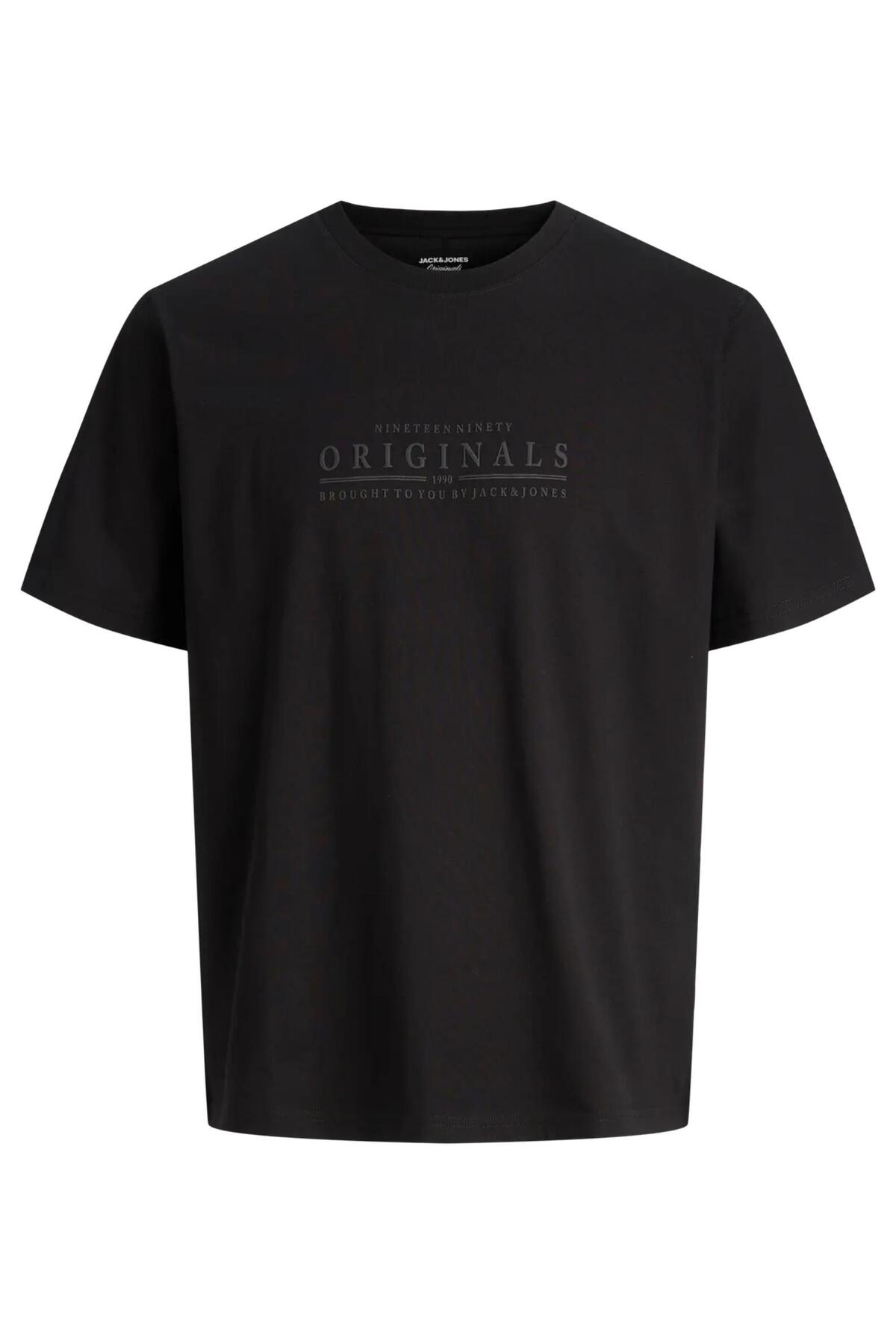 تی‌شرت آستین کوتاه مردانه جک اند جونز کد 12290315 JORCATSKILLS جک اند جونز تی شرت Jack & Jones