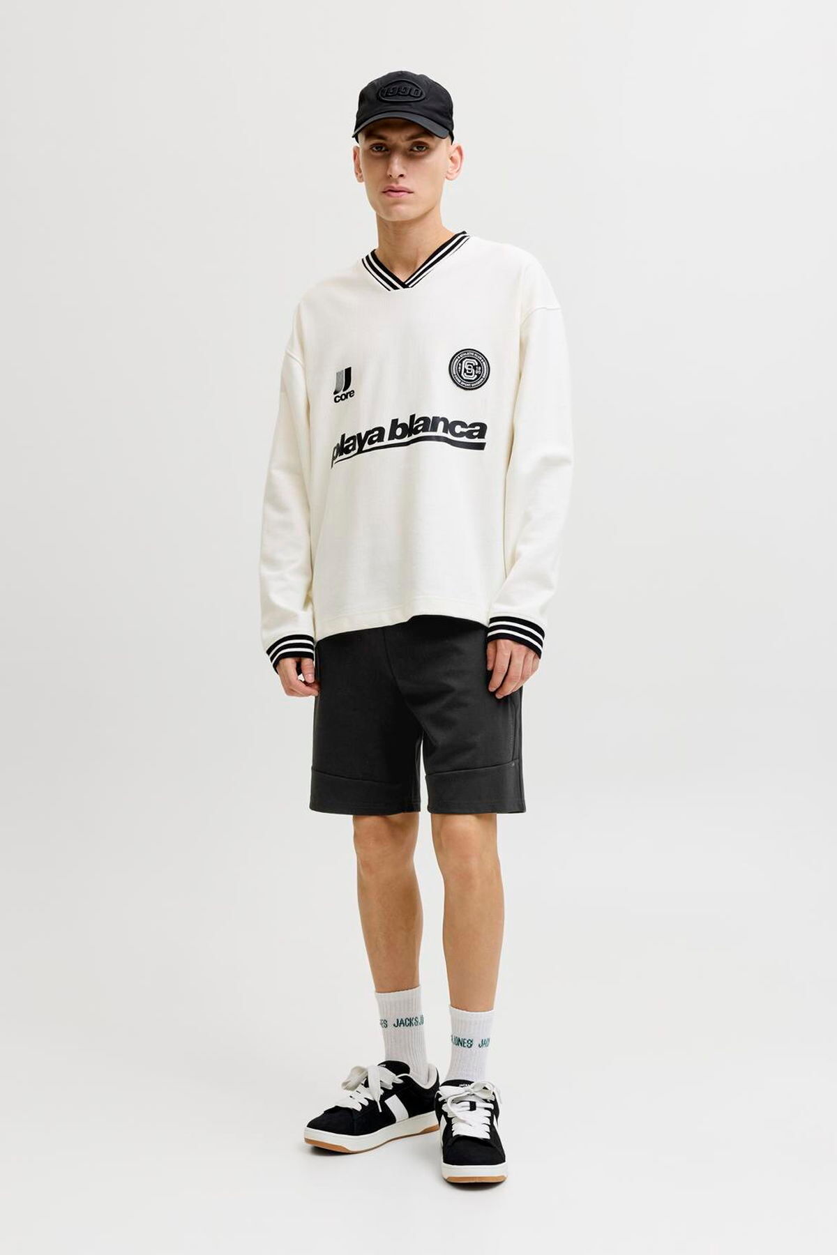 شلوارک مردانه با کمر کشی و بند کشی - گوردون جک اند جونز شلوارک برمودا Jack & Jones
