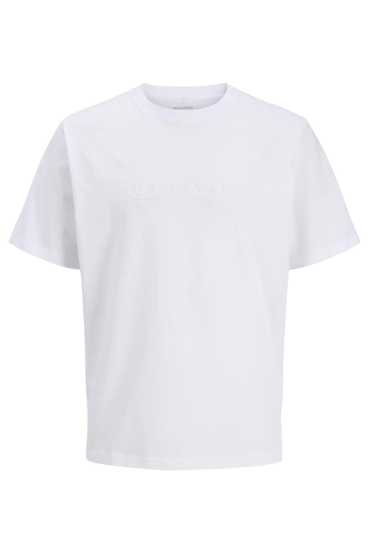تی‌شرت آستین کوتاه مردانه جک اند جونز کد 12290315 JORCATSKILLS جک اند جونز تی شرت Jack & Jones