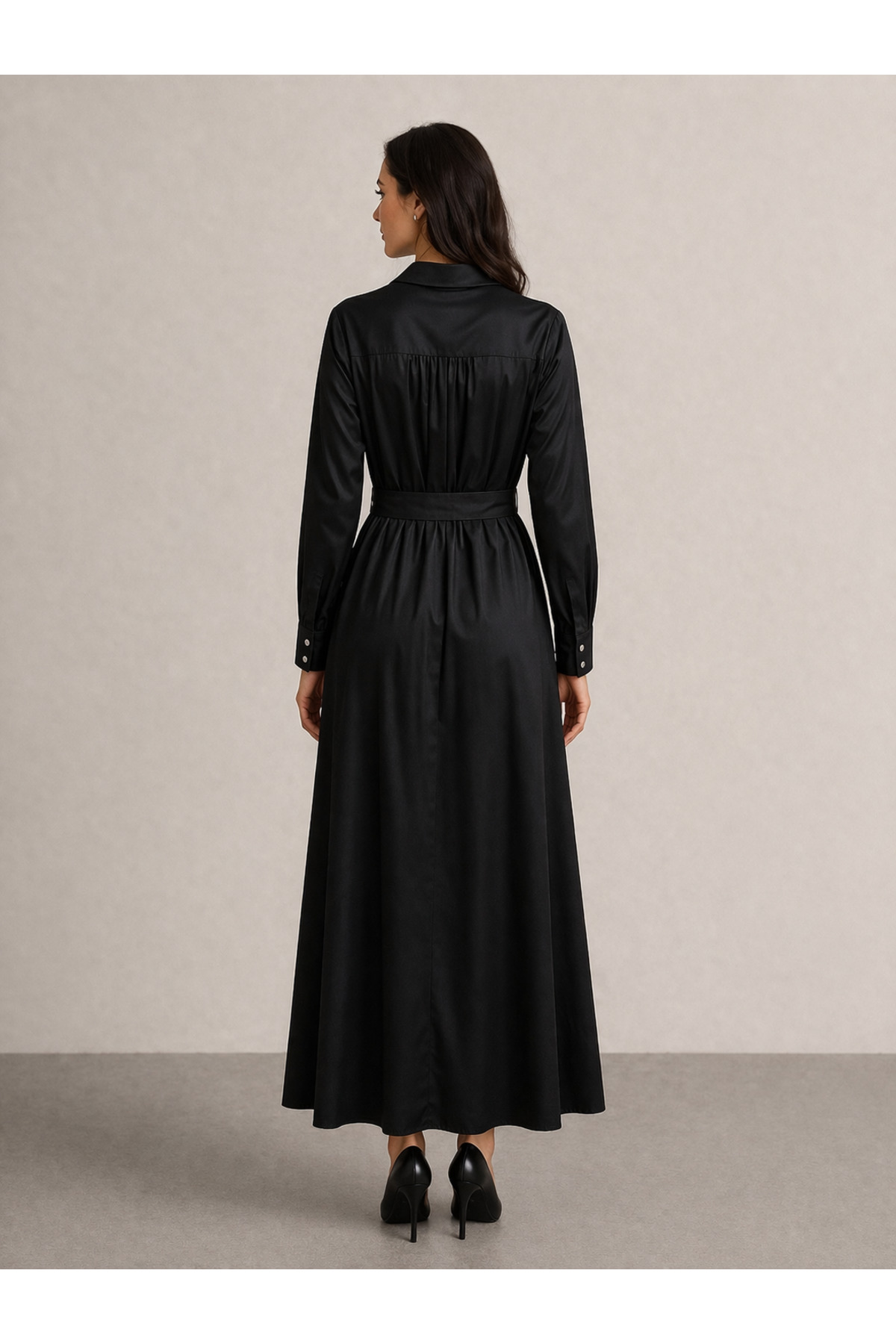 Kayra  Boncuk işleme Detaylı Elbise - Görsel 6