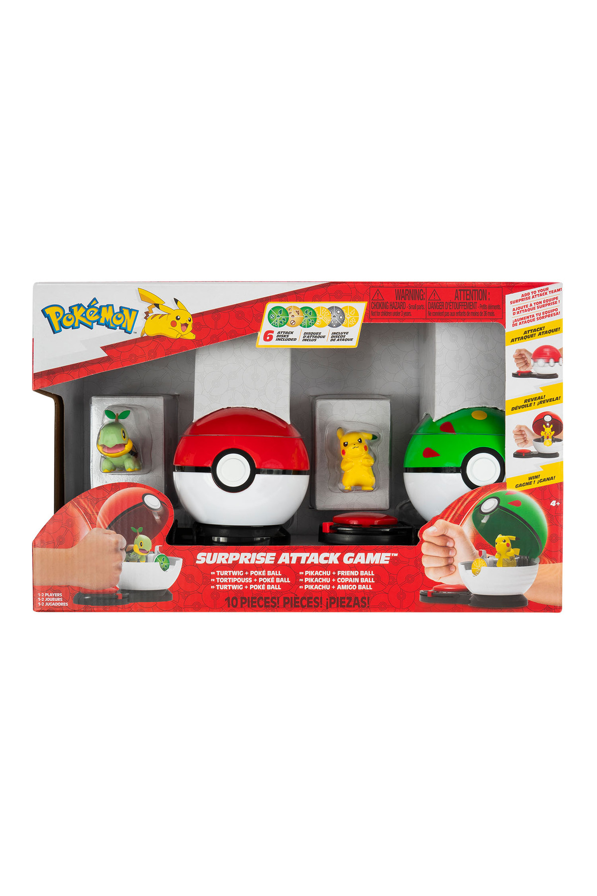 Pokemon Sürpriz Atak Oyun Seti - Turtwig ve Pikachu PKW4183
