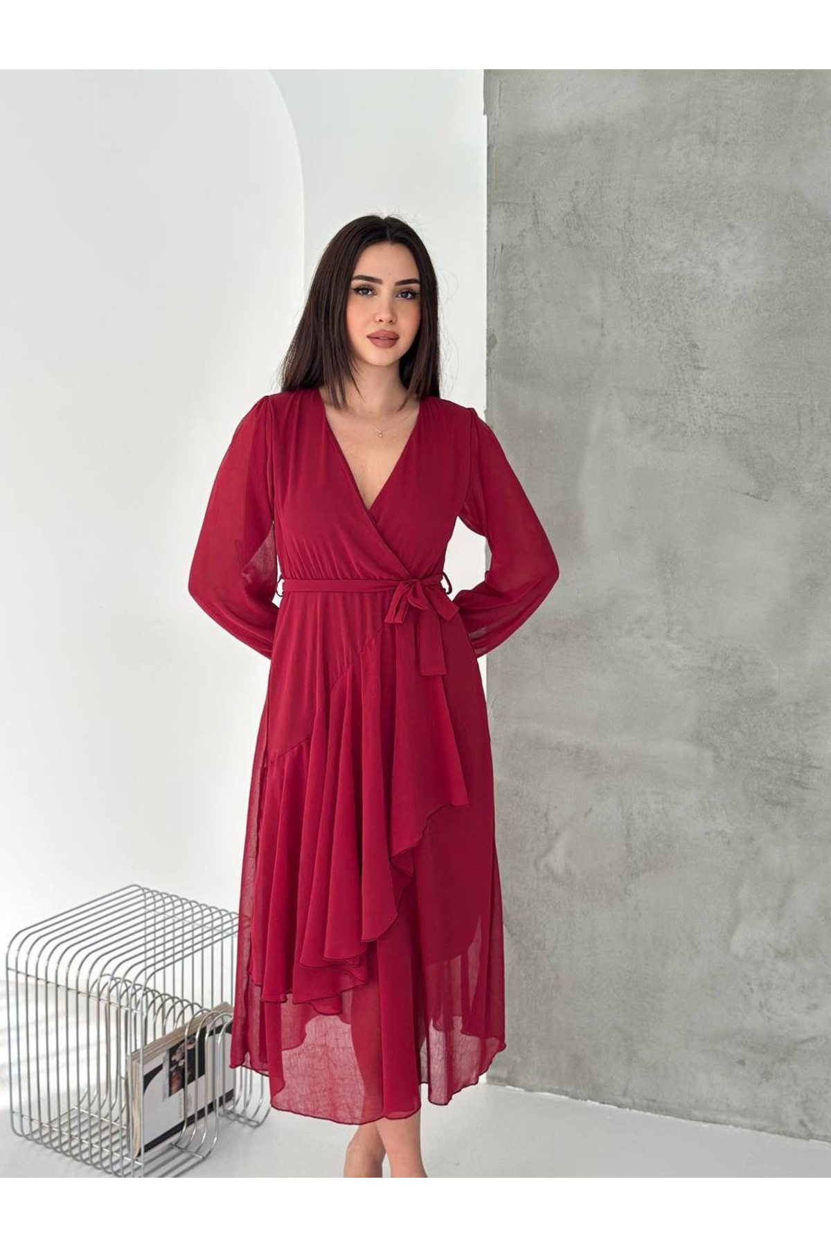 Kiki Şifon elbise görsel 4