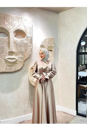 Butik FLORA BEJ ELBİSE