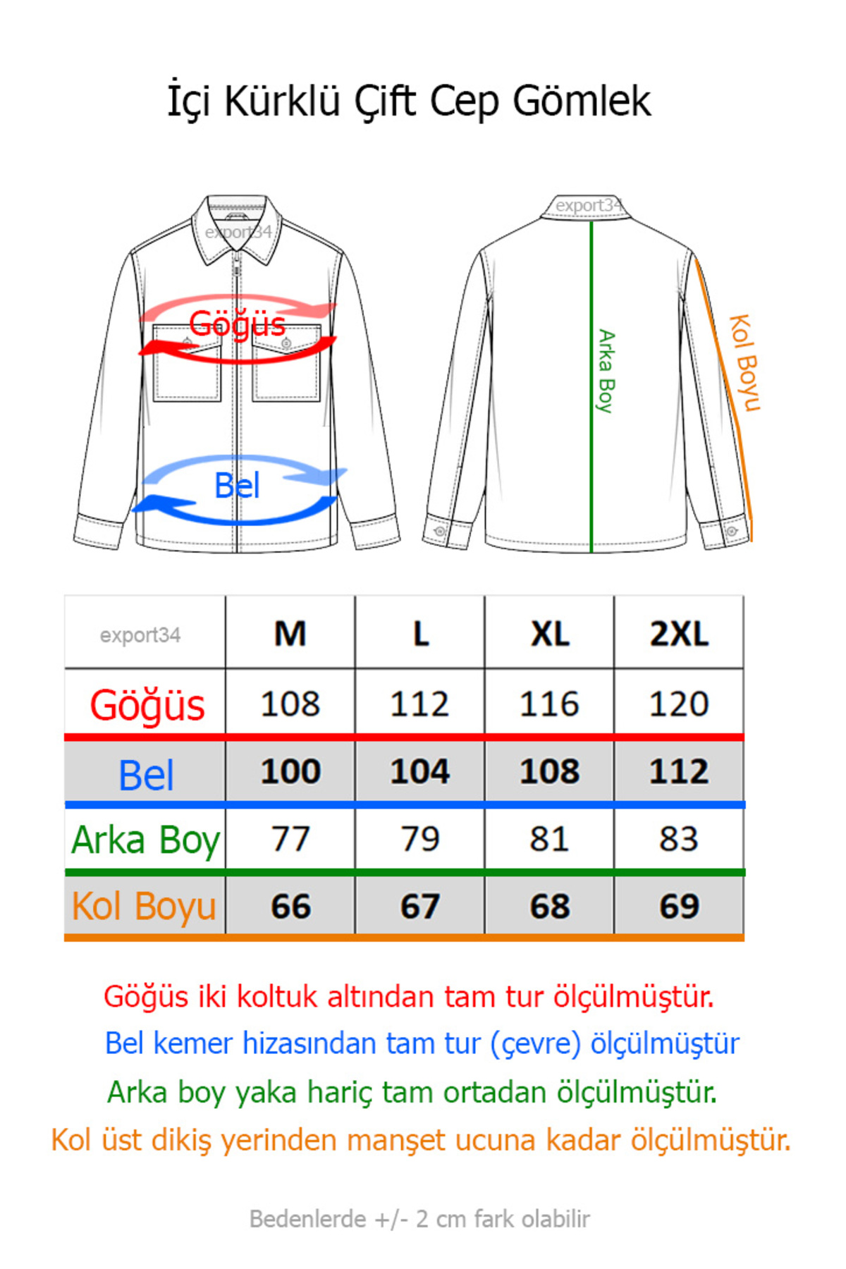 Exve Exclusive Haki Yeşil Sade içi Kürklü Çift Göğüs Cepli Kadın Rahat Bol Kesim Kapüşonlu Ceket Gömlek görsel 6