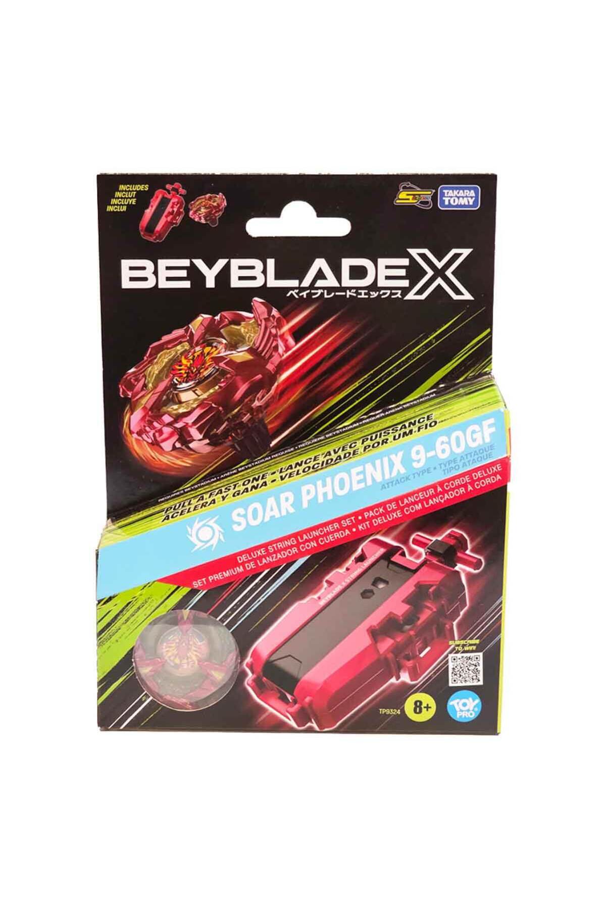 Beyblade X Soar Phoenix Wing 9-60GF Deluxe Fırlatıcı Seti Metal