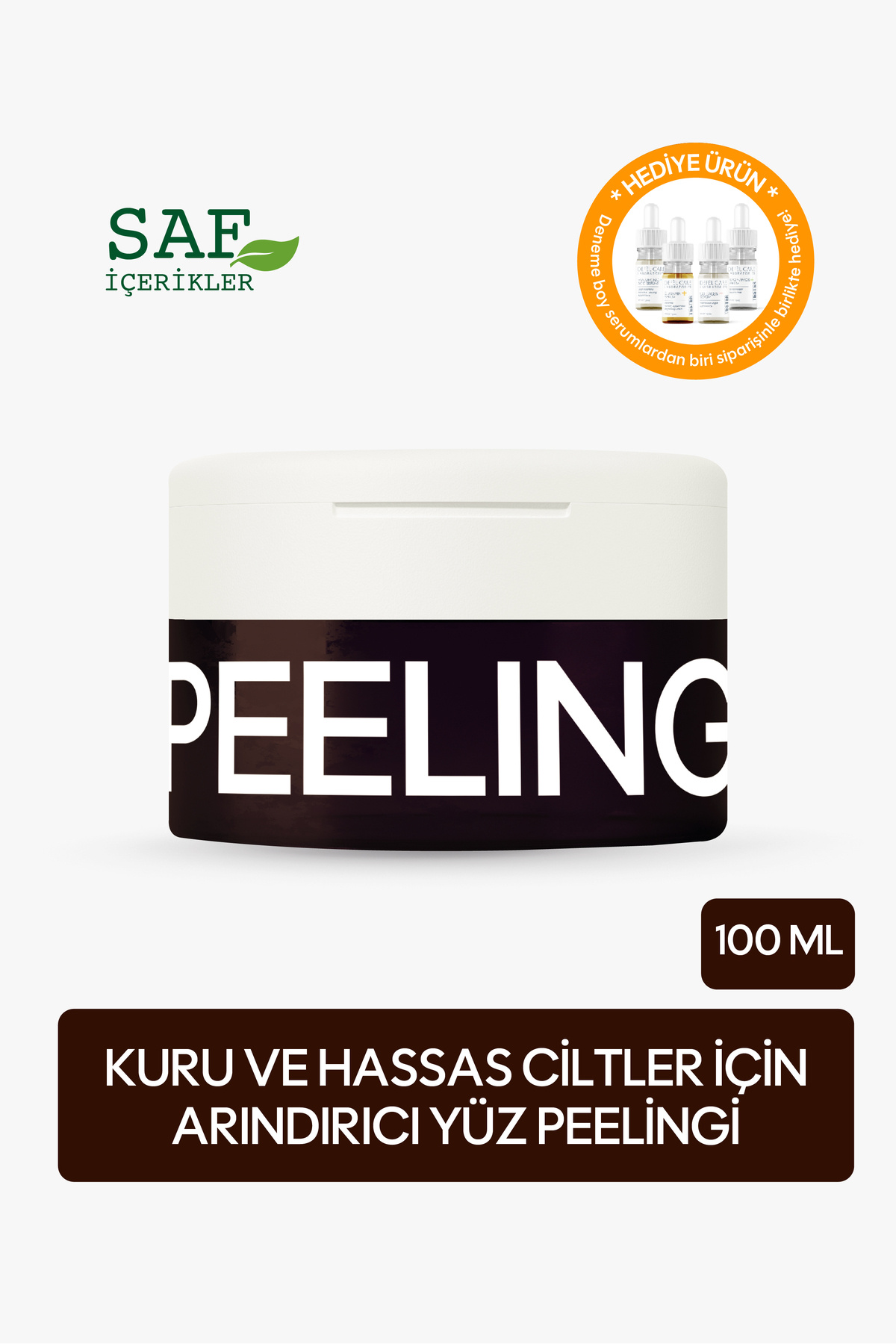 Defel Care Arındırıcı Yüz Peelingi 100 ml – Kuru ve Hassas Ciltler — KAHVELIEELING