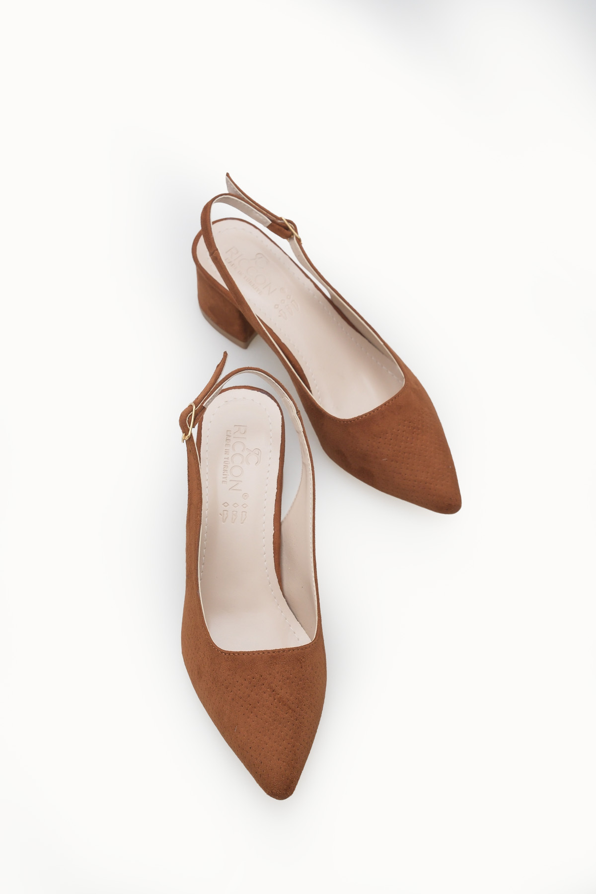 Riccon  Kadın Sivri Burunlu Arkası Açık Topuklu Ayakkabı 0012451 - Görsel 3