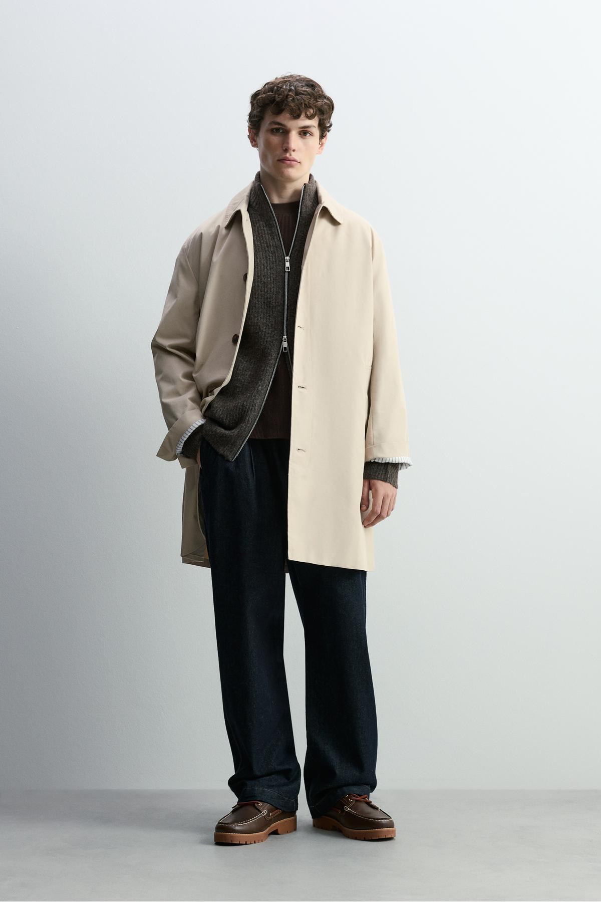 LEFTIES  Düz trençkot - Görsel 2