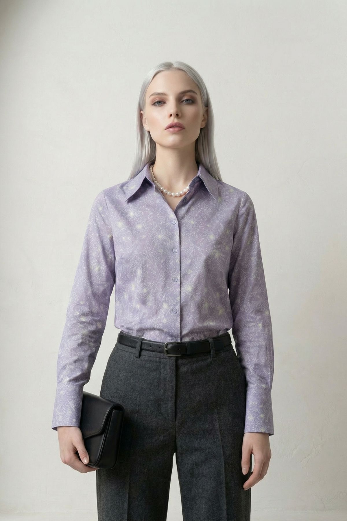 Hiccup My Fashion Abstract Patterned Buttoned Shirt