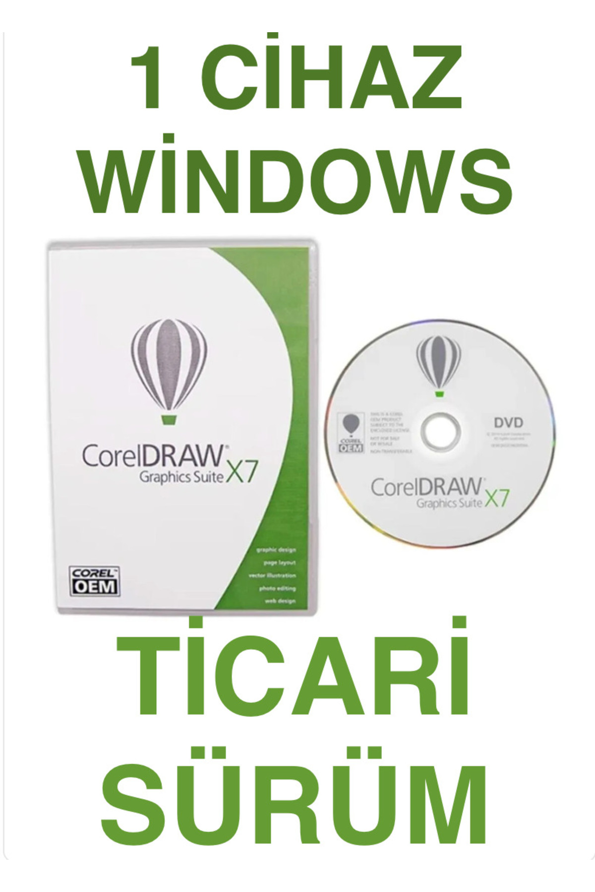 【新品・未開封】CorelDRAW Graphics Suite X7 COREL Draw Graphics Suite X7 (PC) Ömür Boyu Dijital Lisans Kodu