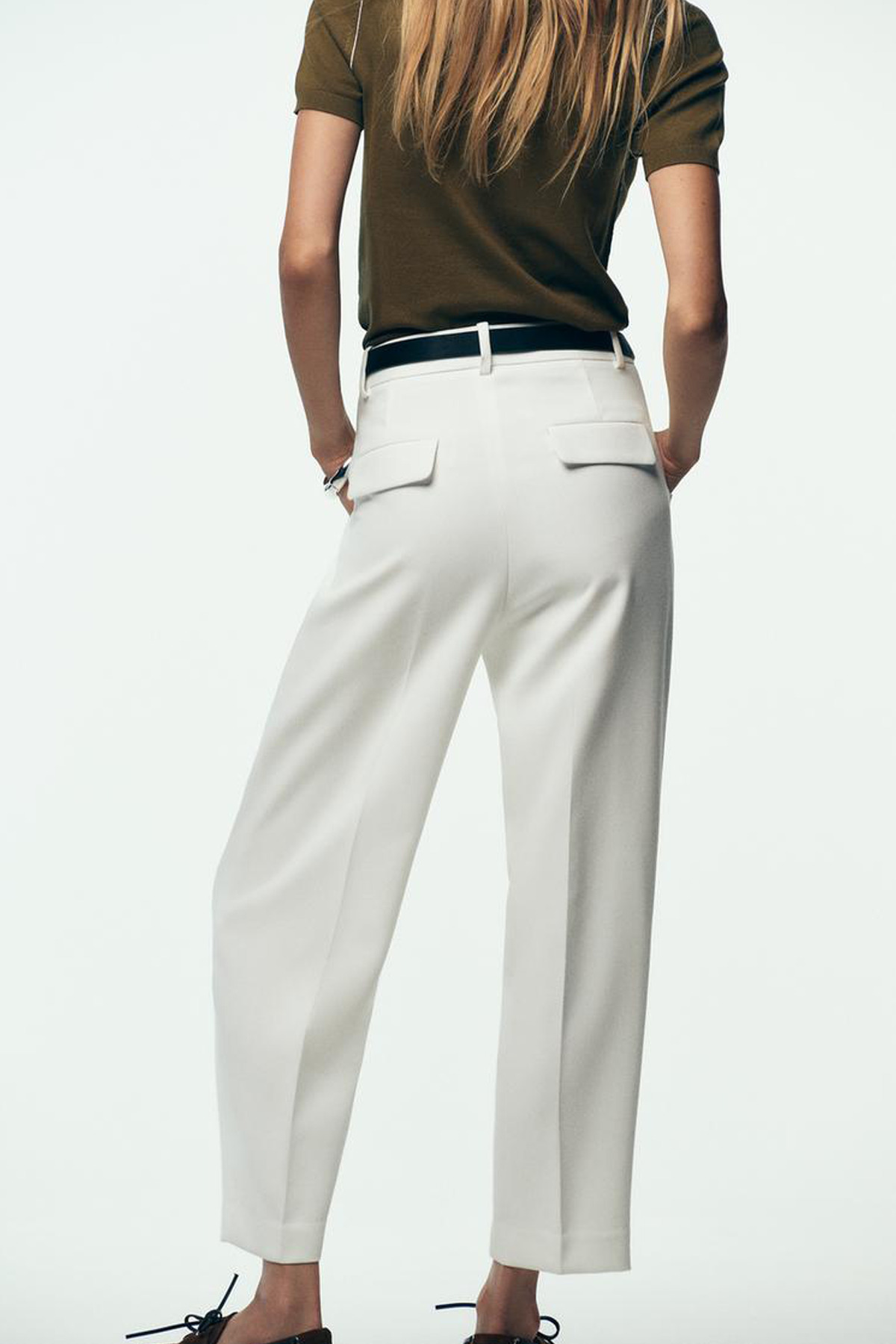 Açelya Okcu  Premium VENTO Orta Bel Kısa Paça Lycra Pantolon - Görsel 3