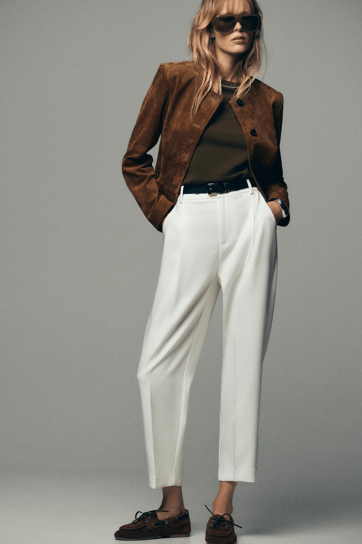 Açelya Okcu  Premium VENTO Orta Bel Kısa Paça Lycra Pantolon - Görsel 4