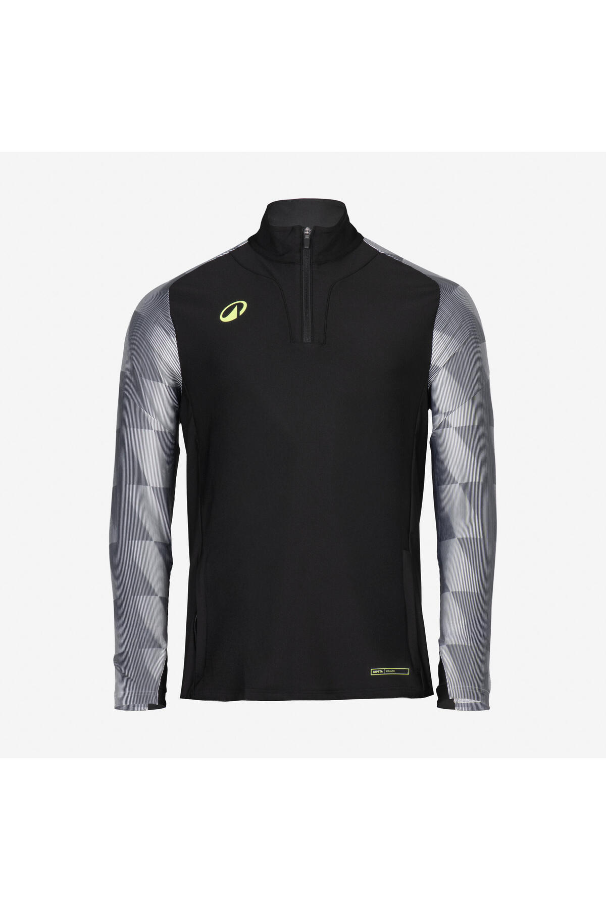 Decathlon Kipsta Yetişkin Futbol Sweatshirtü - Siyah/Gri - Viralto Dop görsel 2