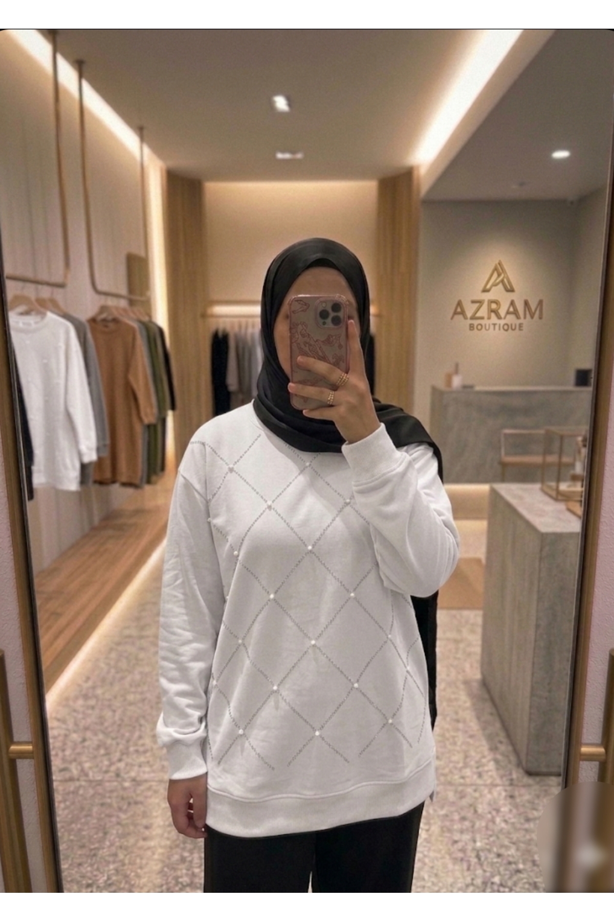 Azram Fashion Kadın baklava desenli tesettür tunik - Fiyatı, Yorumları