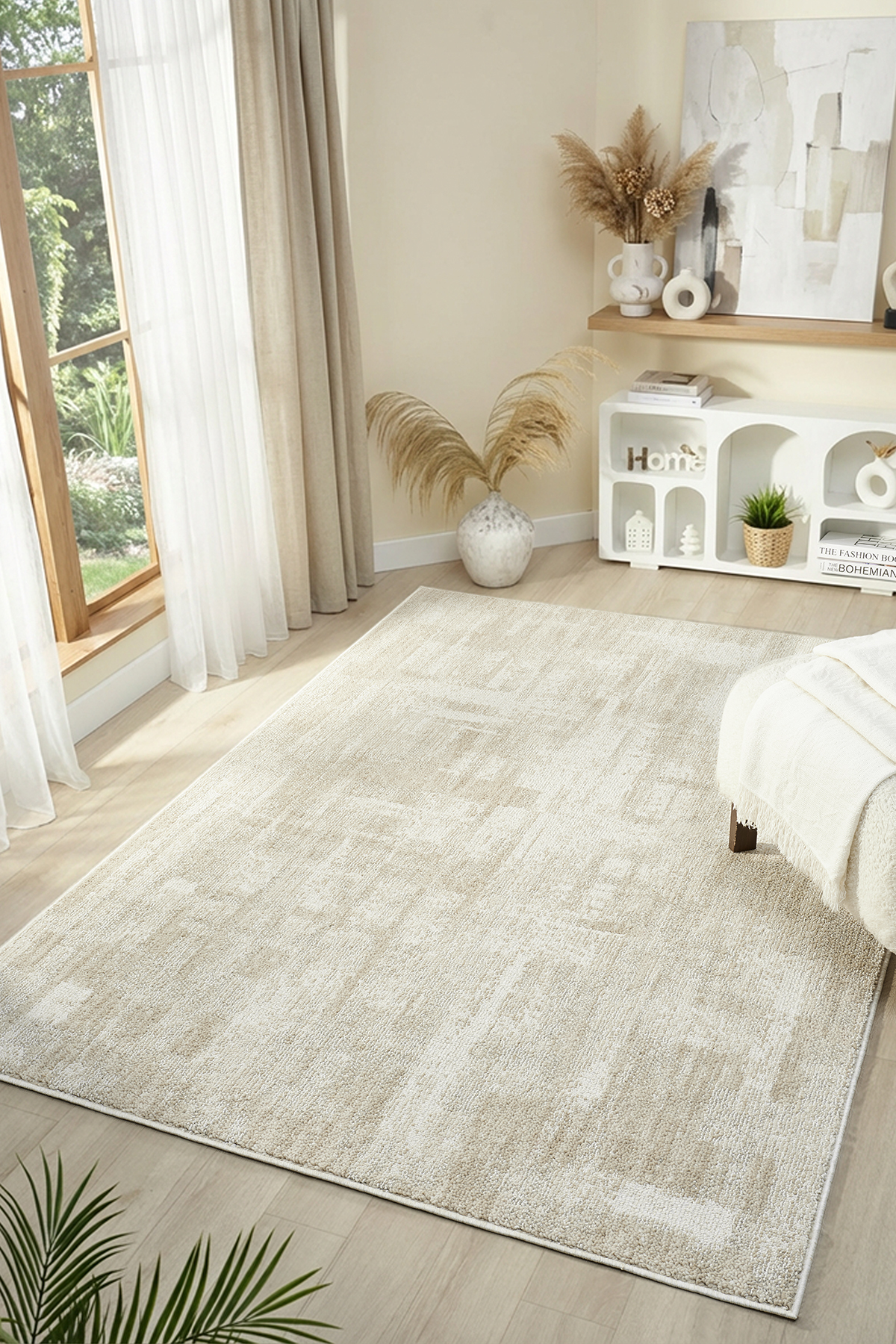 Wool Series Curly soft textured Scandinavian woven carpet