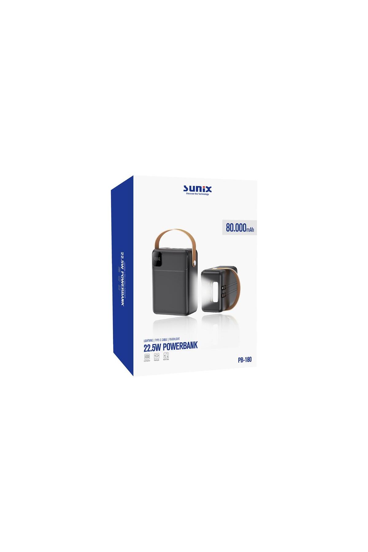 Sunix Pb-180 80.000 mAh Taşınabilir Hızlı Şarj Powerbank - Fiyatı
