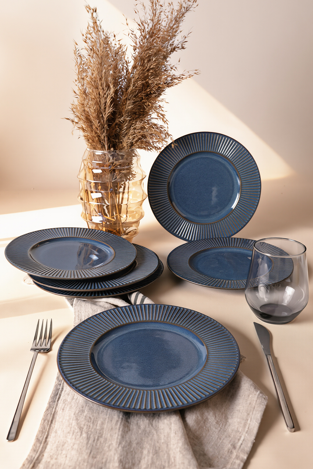 Lapis Myra Dessert Plate 22 Cm 6 Pieces Q08