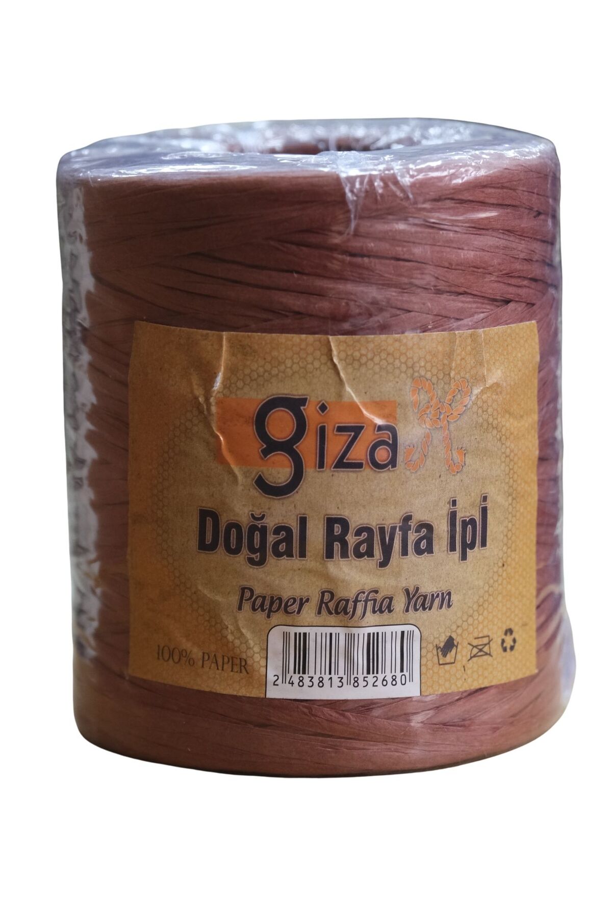 GİZA DOĞAL RAFYA İPİ PAPER RAFFİA YARN ÇANTA KAĞIT ÖRGÜ İPİ ŞAPKA SEPET ...
