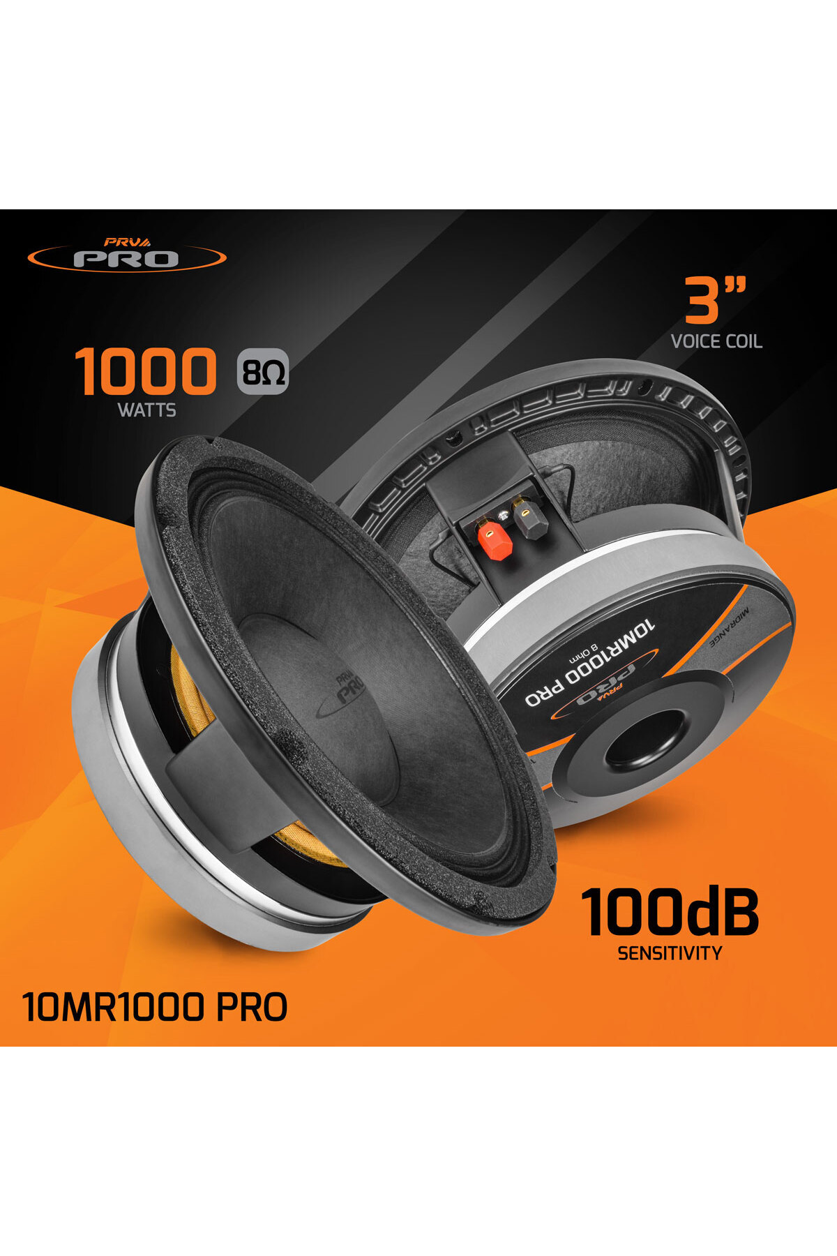 PRV AUDIO Deniz Sound Garage 25 cm Midrange 10MR1000 Pro ÜST