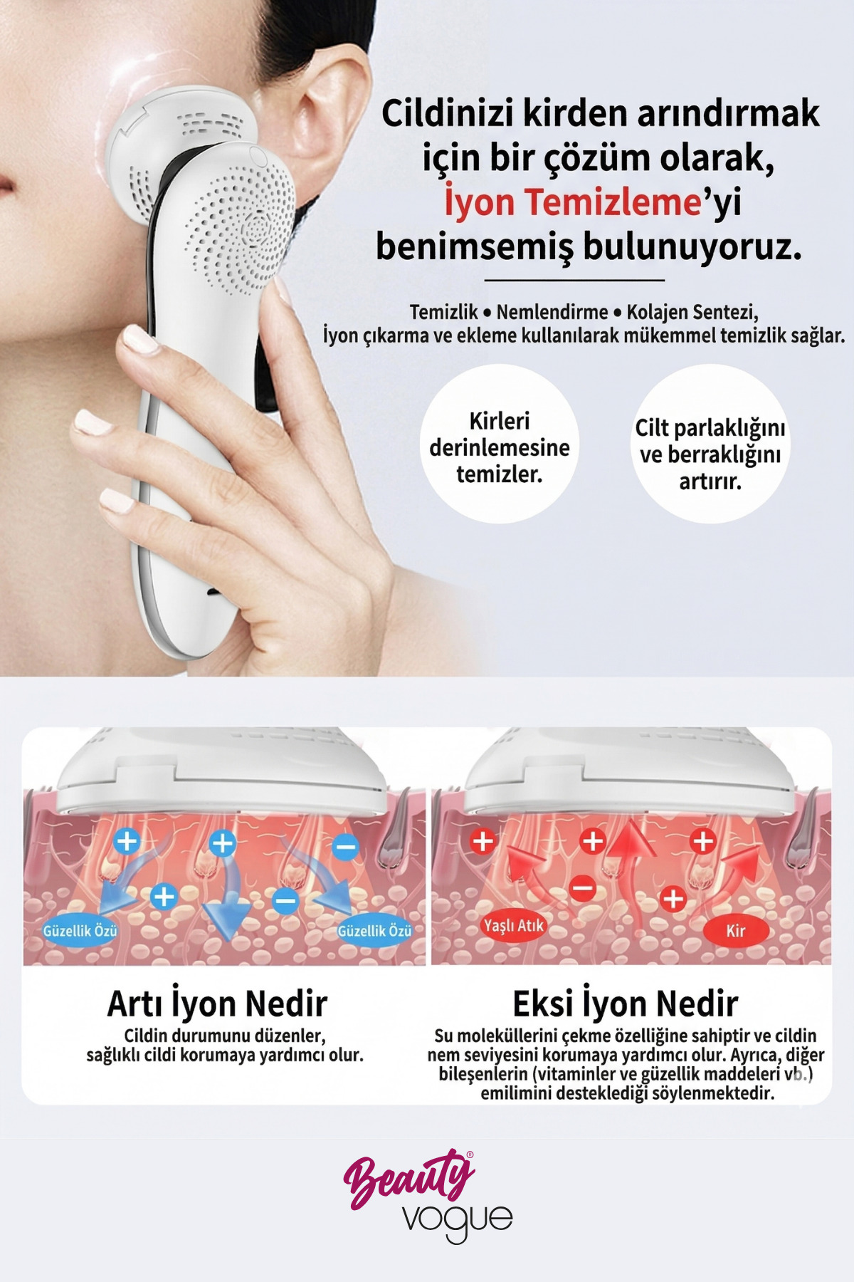 RF EMS Cilt Sıkılaştırma Yüz Germe Lifting Radyo Frekans Cilt Bakım Cihazı — سفید D818 — تصویر 5 از 8
