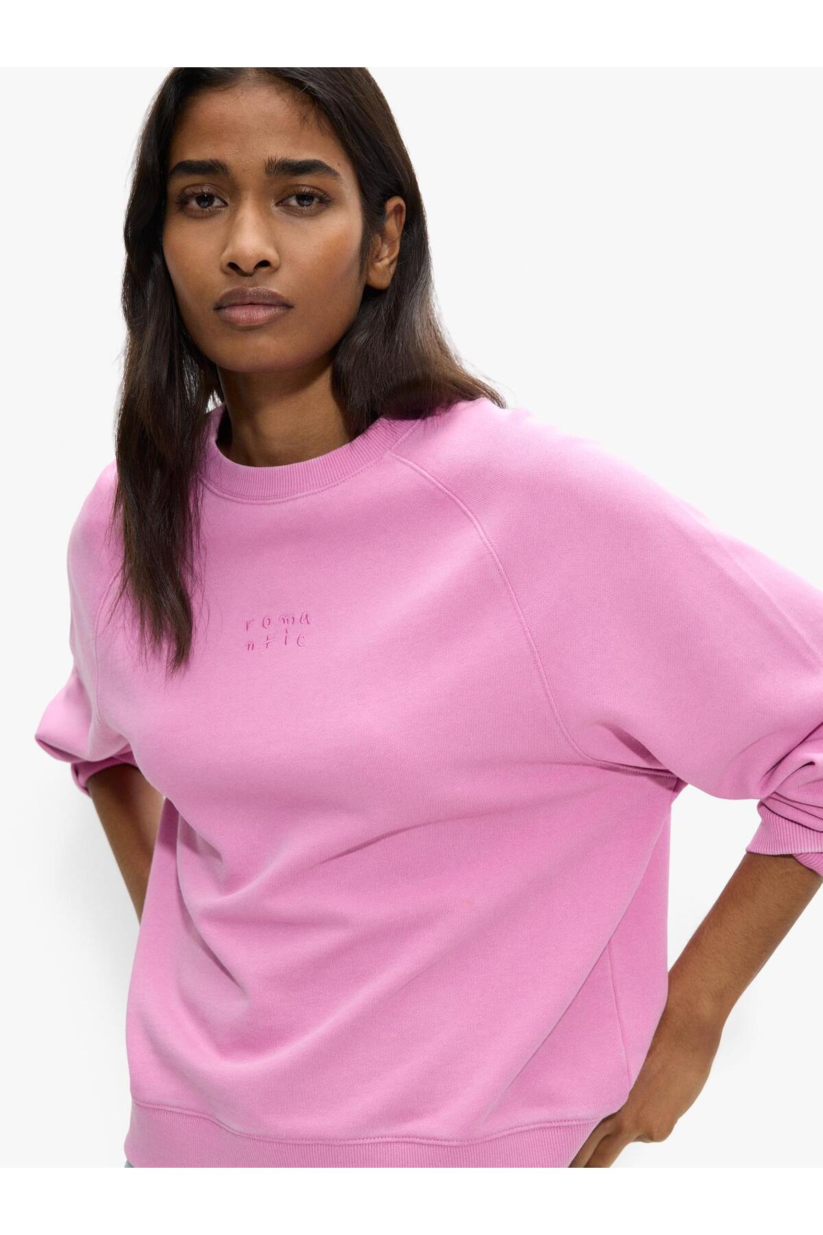 Women's Embroidered Cotton Sweatshirt