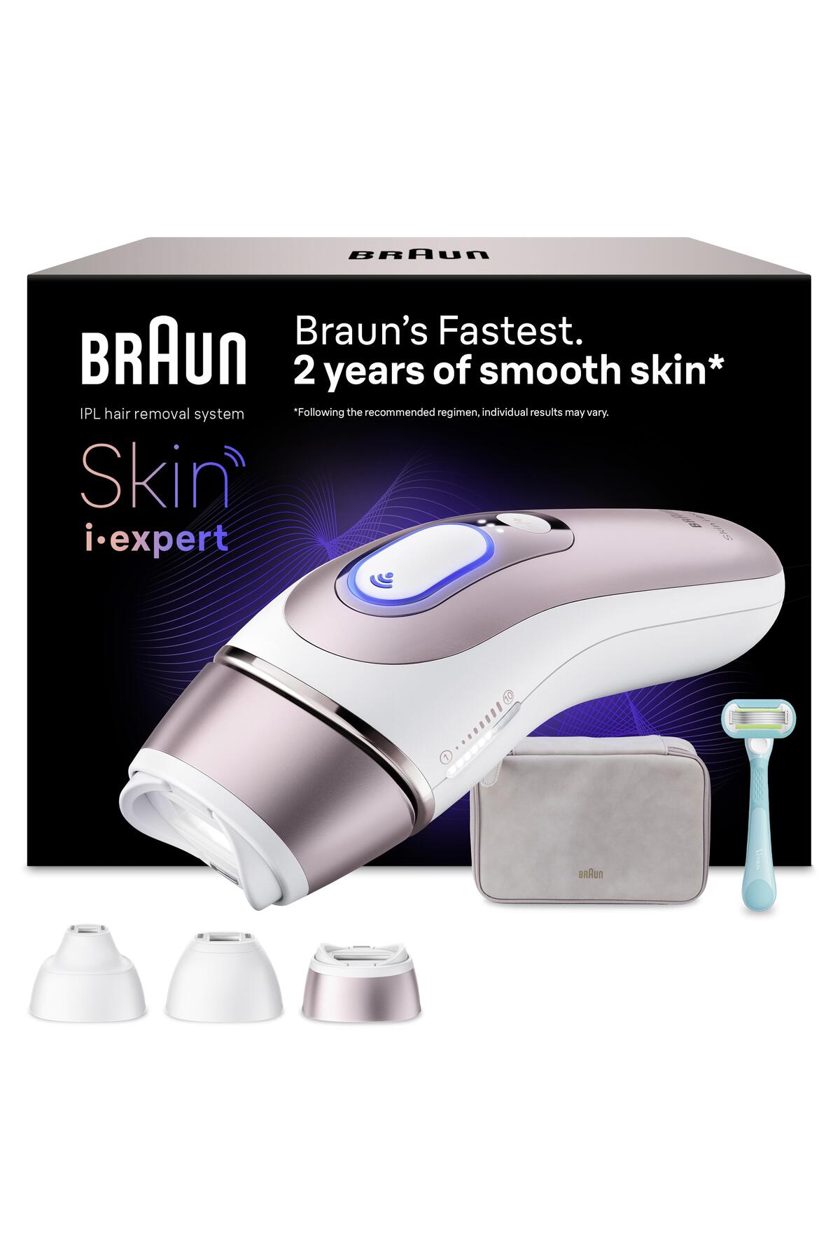 Braun IPL Skin i·expert, Evde Lazerle Tüy Alma, App ile, Çanta, Gillette Venus, 3 Başlık, PL7321 - Fiyatı, Yorumları