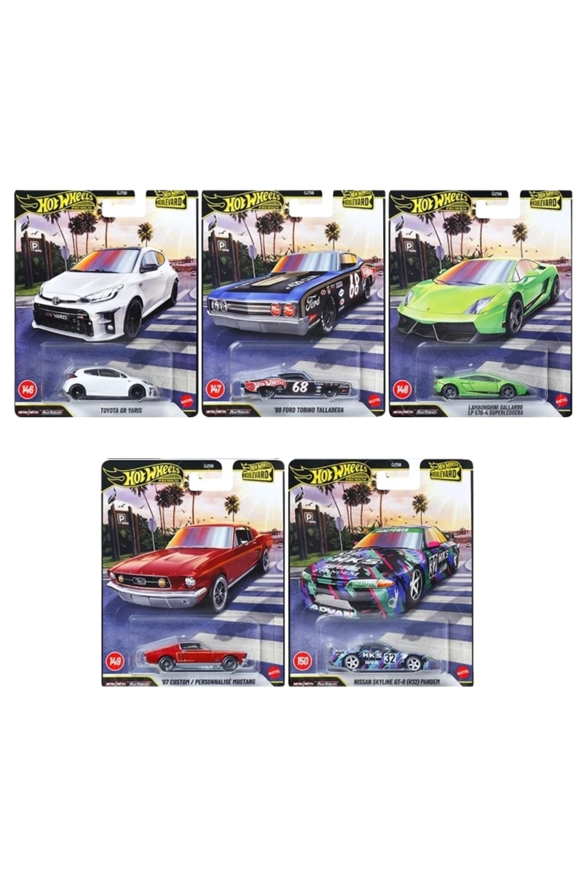 HOT WHEELS Premium - Boulevard 146-150 Set - GJT68-978G - Fiyatı