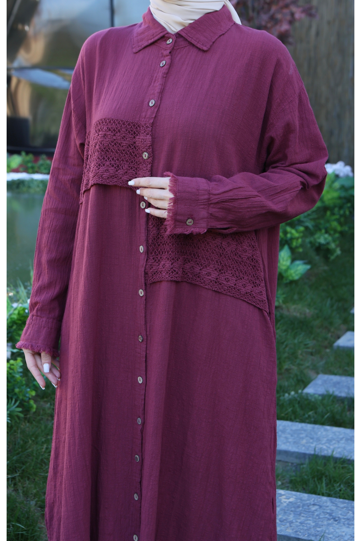 MODAMÜNASİP Wonderful Embroidery Detailed 100% Cotton Special Design Linen Set