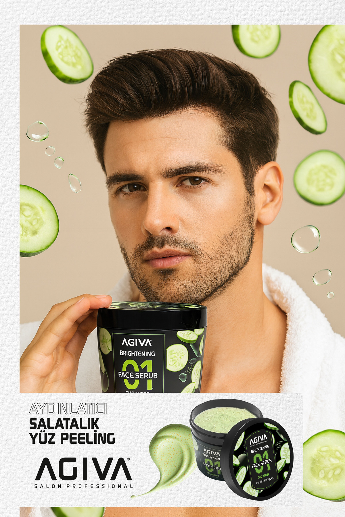 Beyazlatıcı Salatalık Özlü Yüz Peeling 300 Ml — 001-MKJ-050 — تصویر 3 از 4