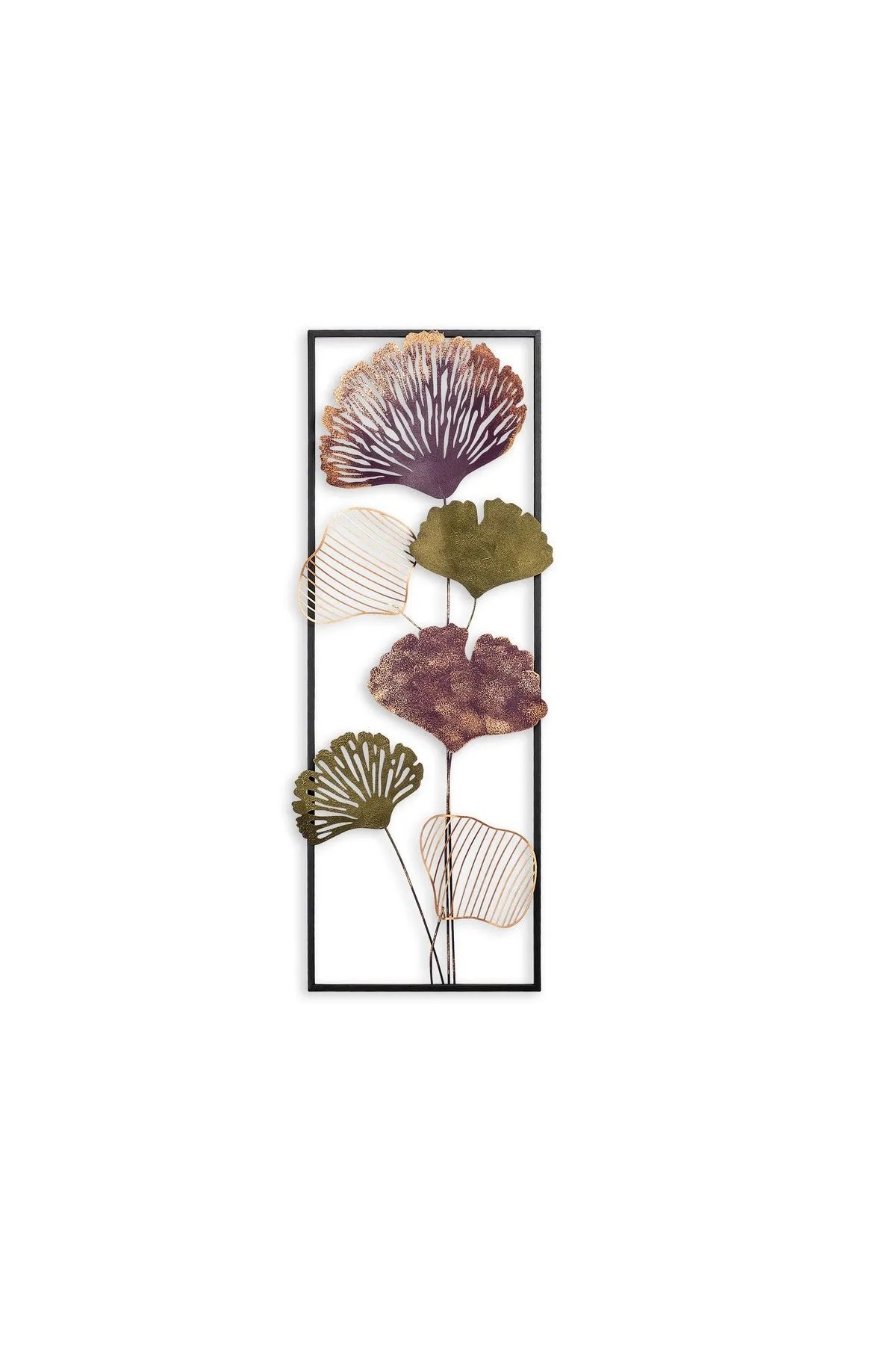 OEM Decor de perete Re-Bloom, model floral, metal, multicolor, 32 x 90 ...
