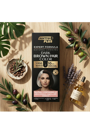 kademgiller Dark Brown Hair Color Doğal Görünümlü Koyu Kahve Saç ve dip boyası