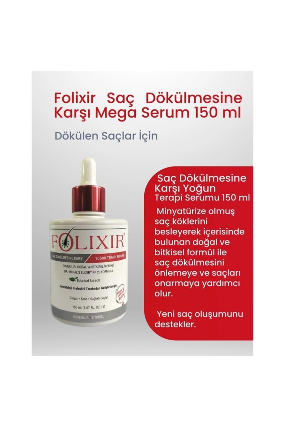 Elixir Saç Dökülmesine Karşı Mega Serum 150ml — 86974516202331 — تصویر 2 از 2