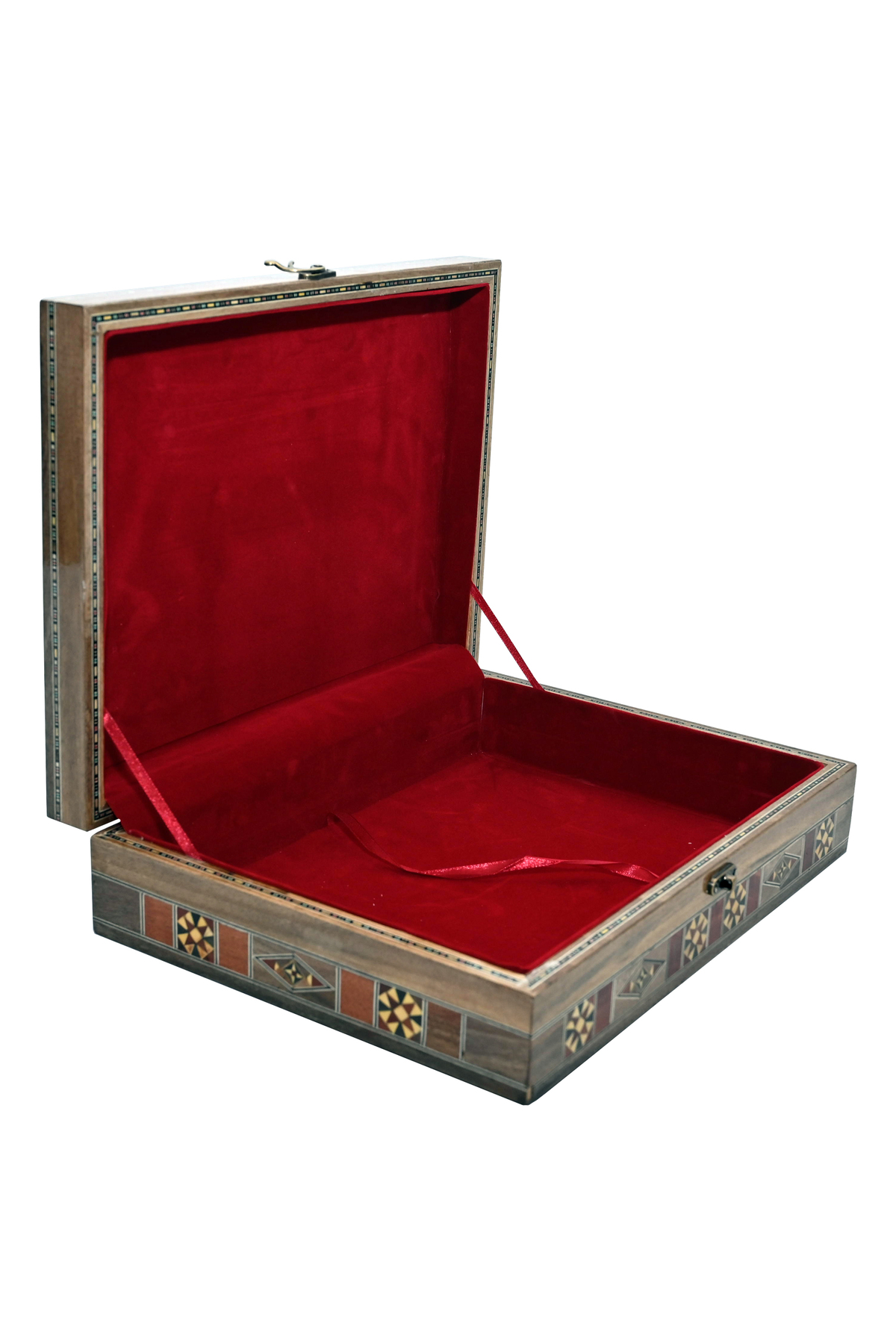 Noor AlMarifah Company Luxury Damascus Mosaic Wood Gift Box 30X22