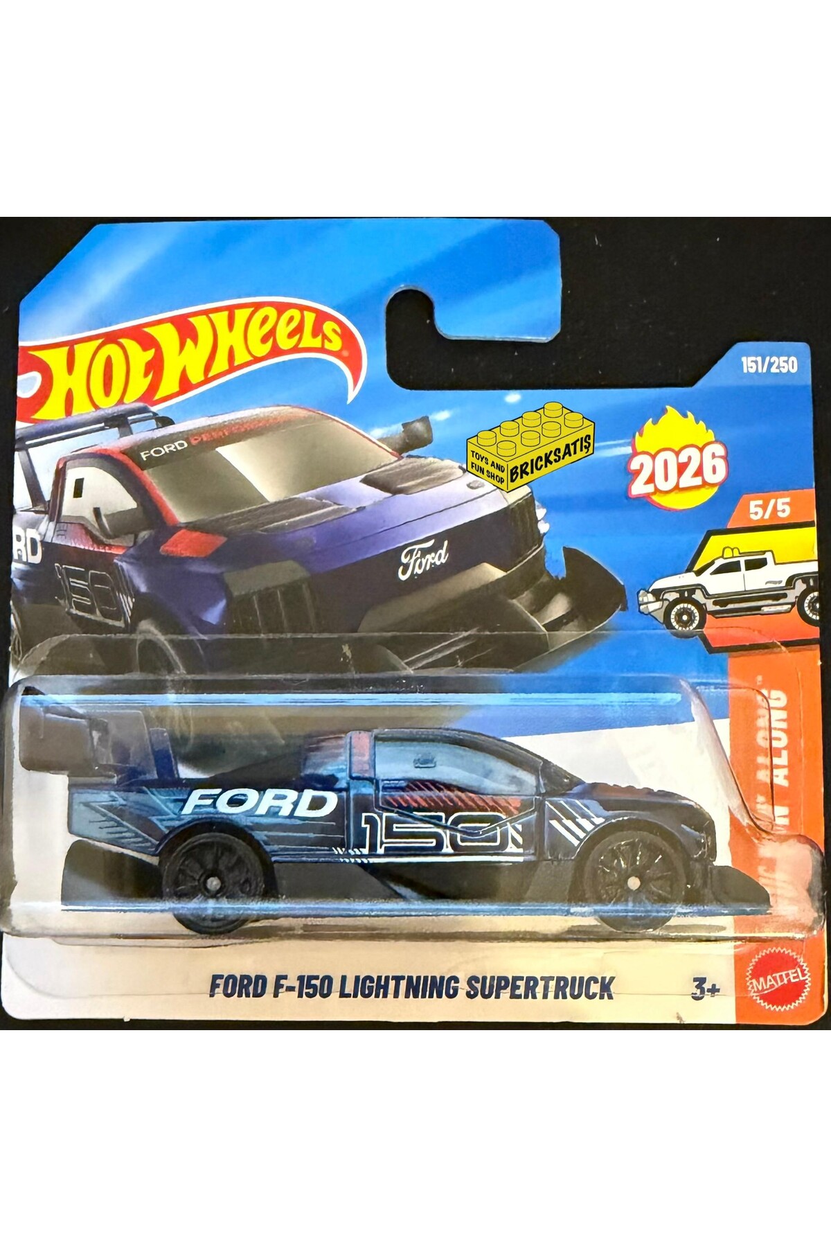 HOT WHEELS Tekli Arabalar Ford F-150 Lightning Supertruck JJH52 HOT WHEELS Tekli Arabalar Ford F-150 Lightning Supertruck JJH52